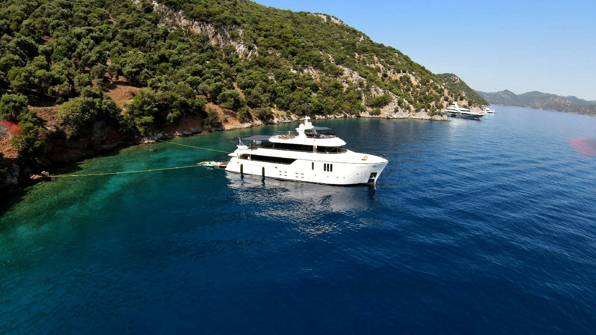 a boat on the water aboard ZEEMAR Yacht for Charter