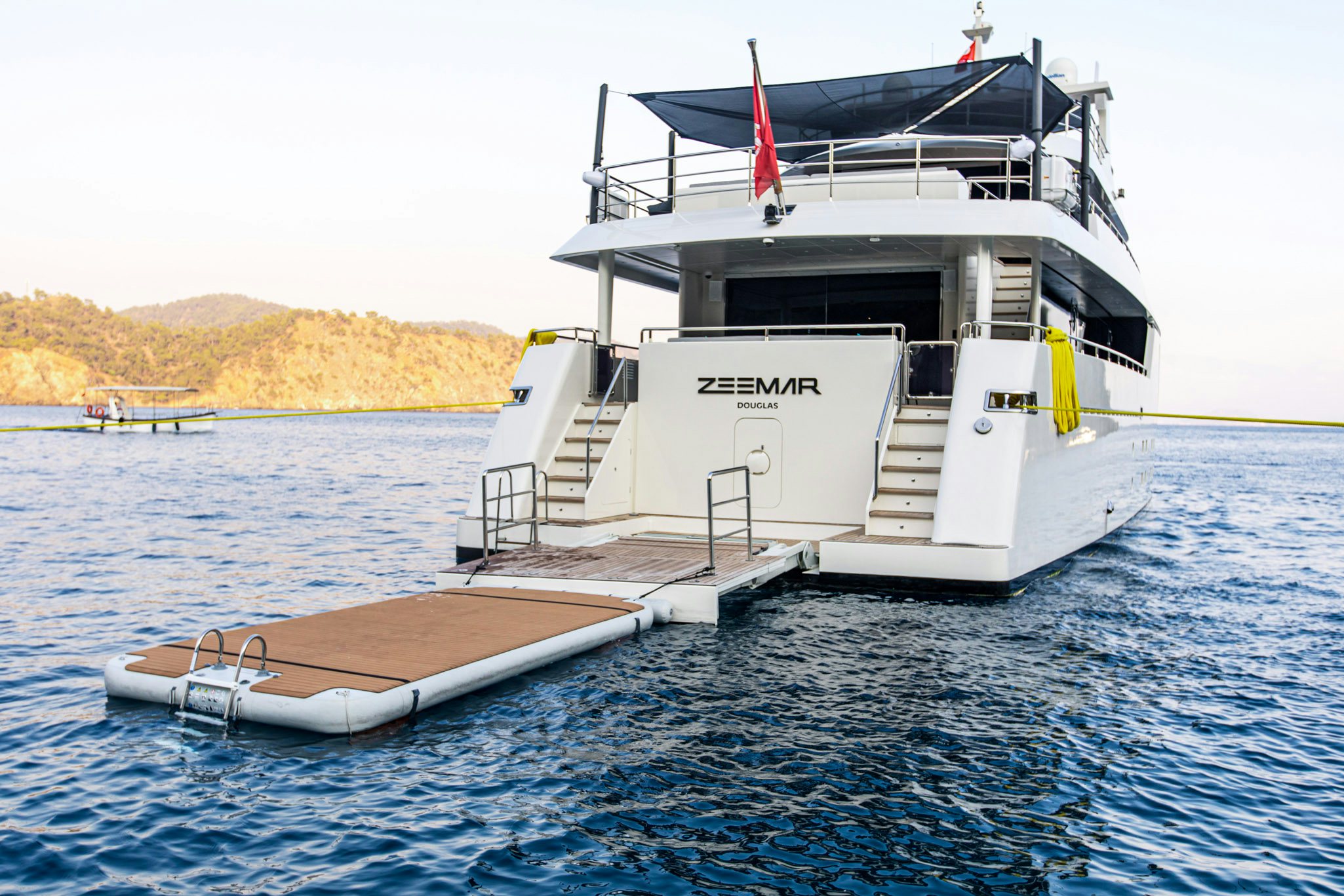 a boat on the water aboard ZEEMAR Yacht for Charter