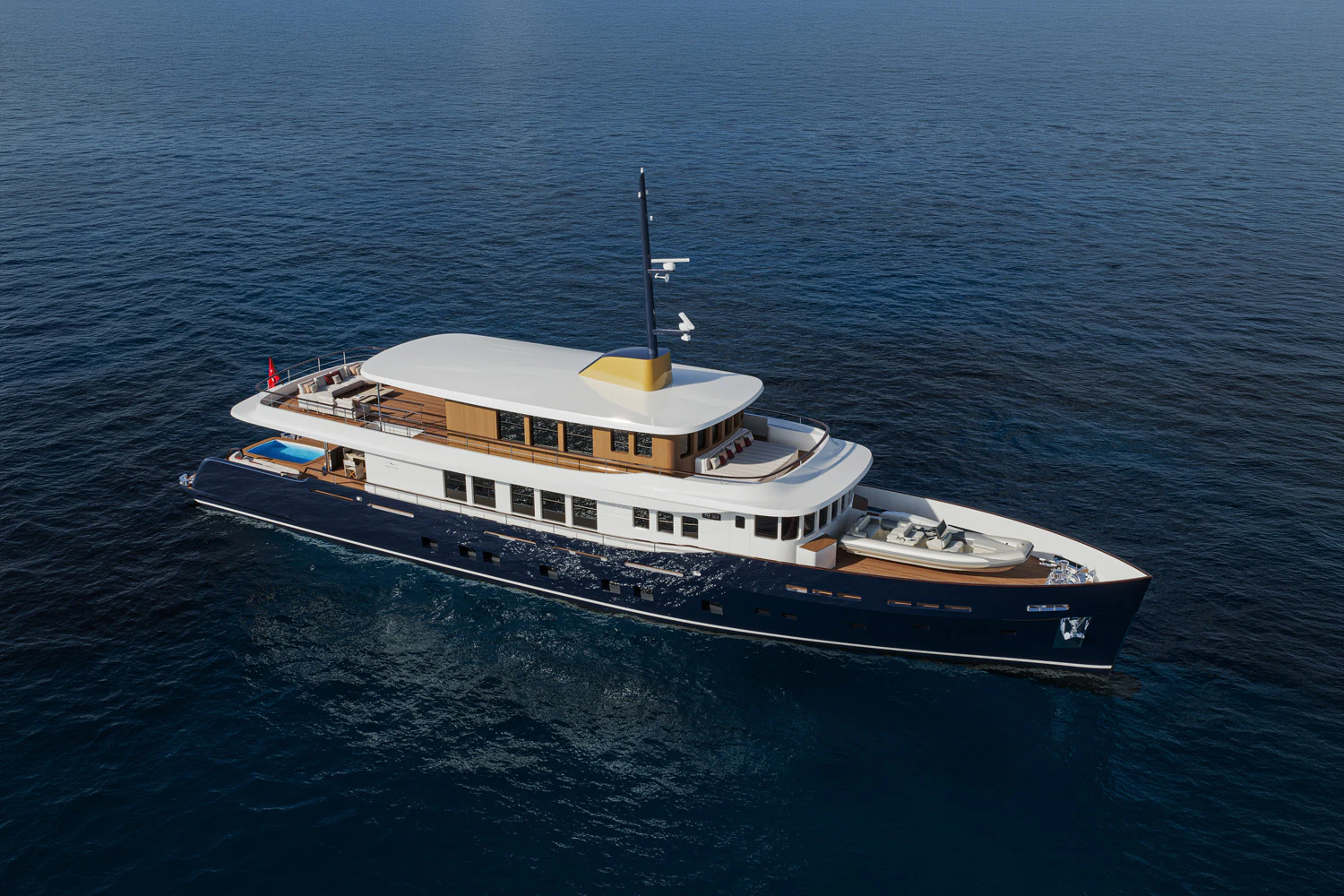 a boat in the water aboard NUMARINE 39MXPC Yacht for Sale