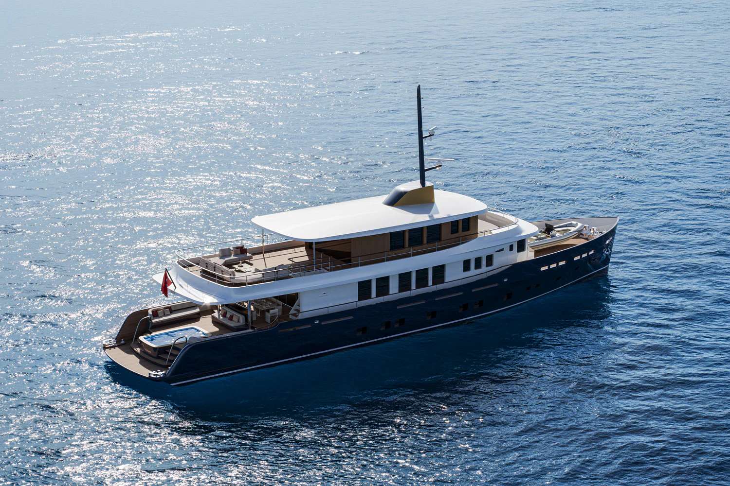 a boat in the water aboard NUMARINE 39MXPC Yacht for Sale