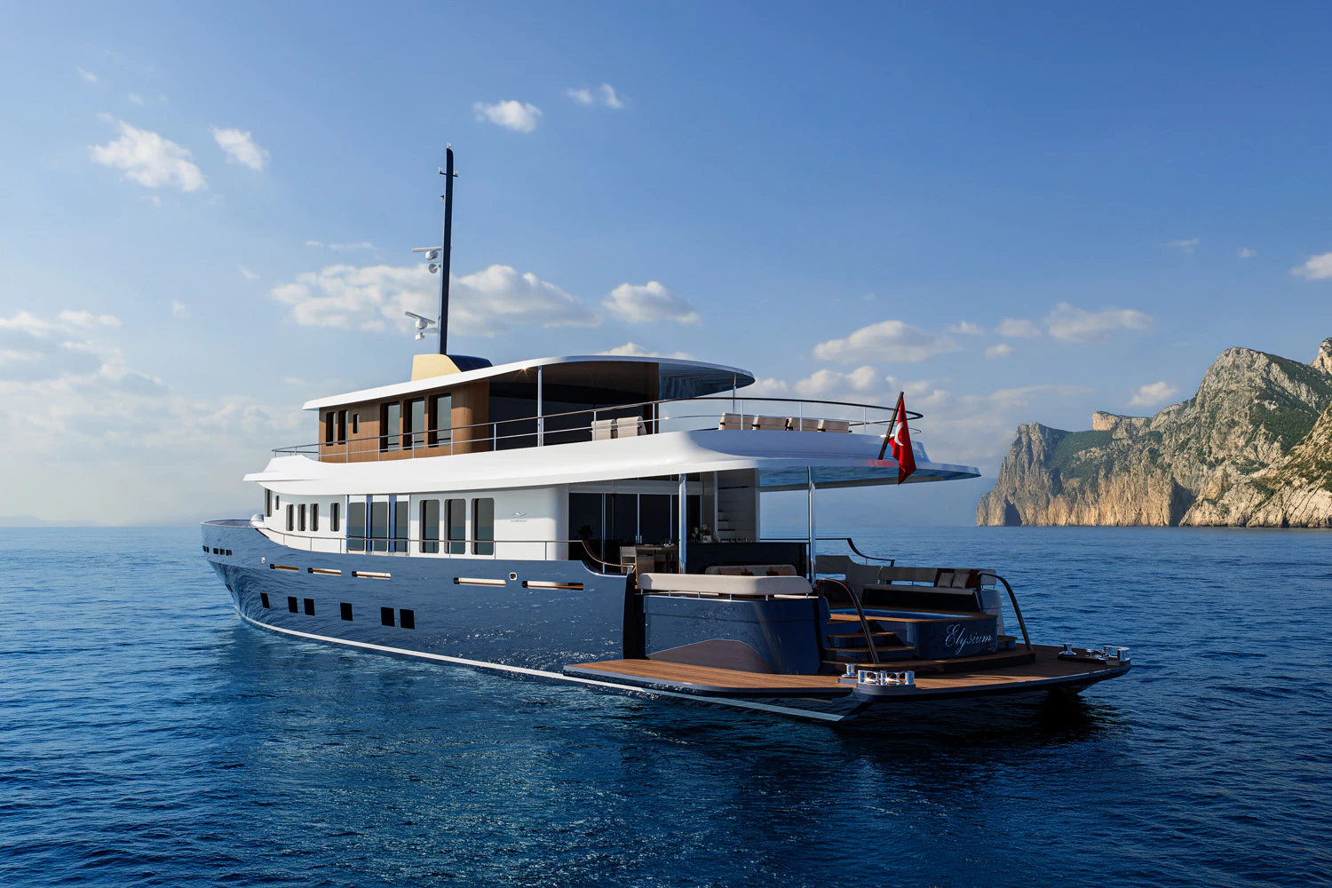 a boat on the water aboard NUMARINE 39MXPC Yacht for Sale