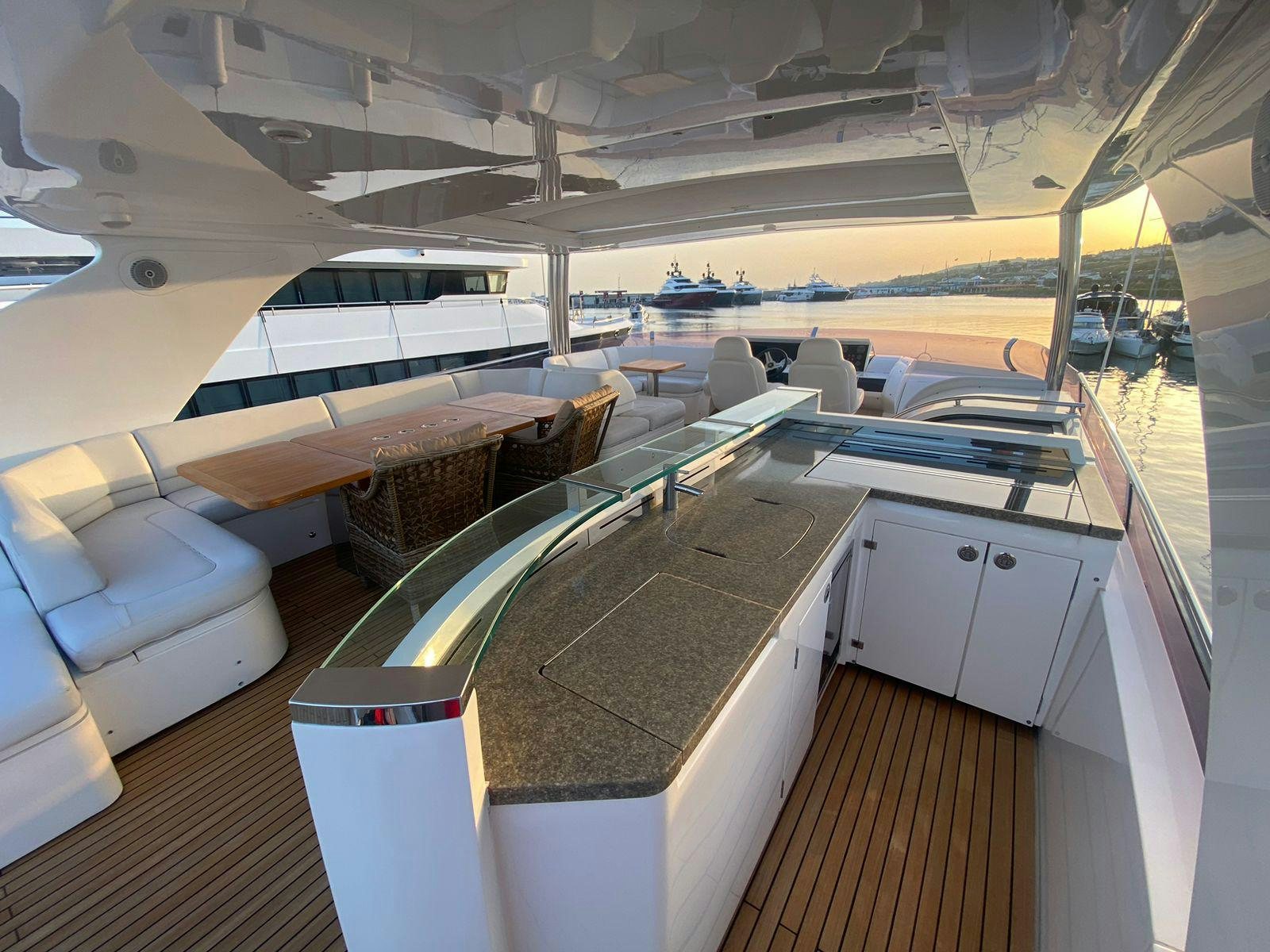 inside of a boat aboard VIXEN Yacht for Sale