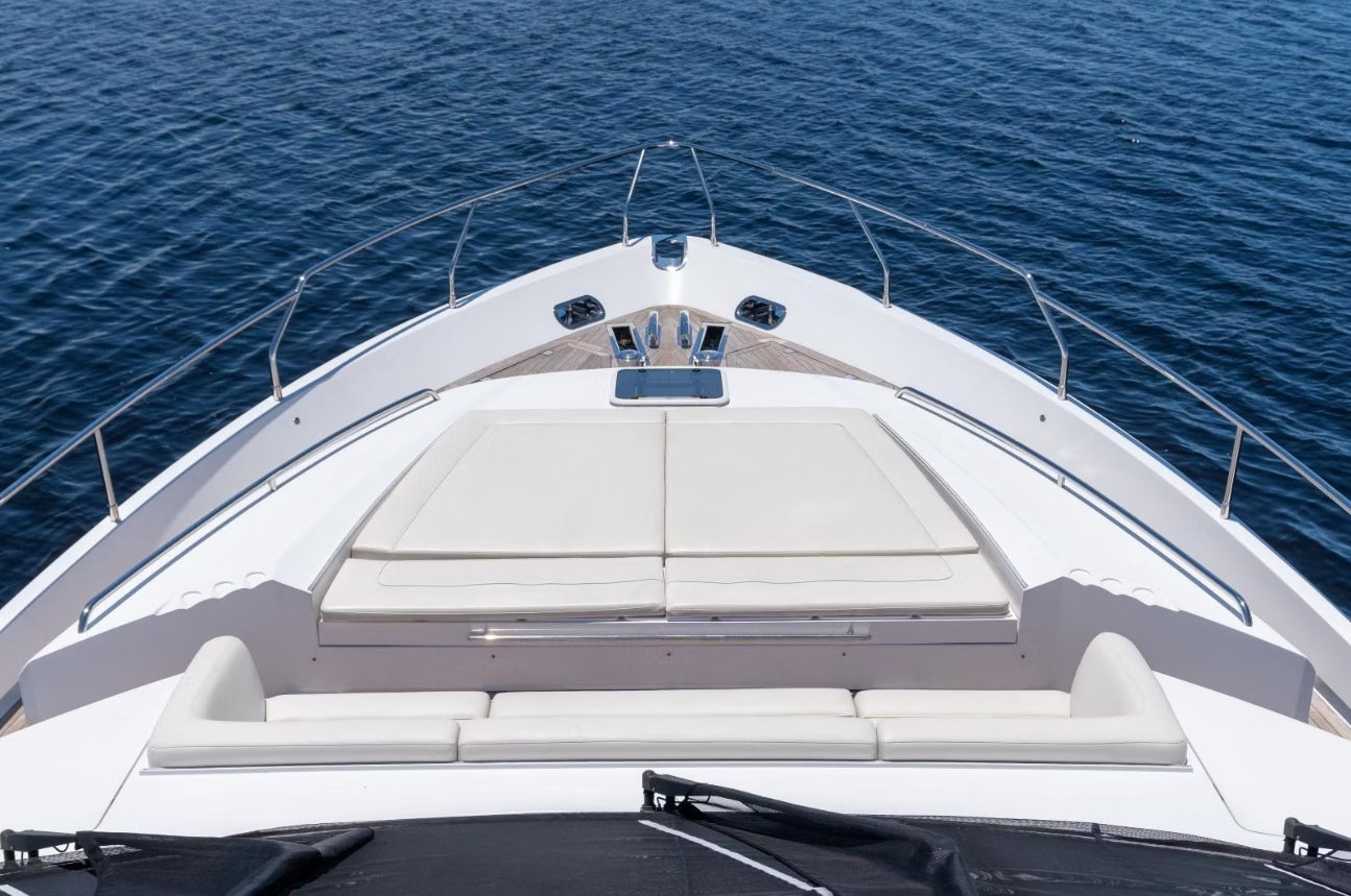 a boat on the water aboard VIXEN Yacht for Sale