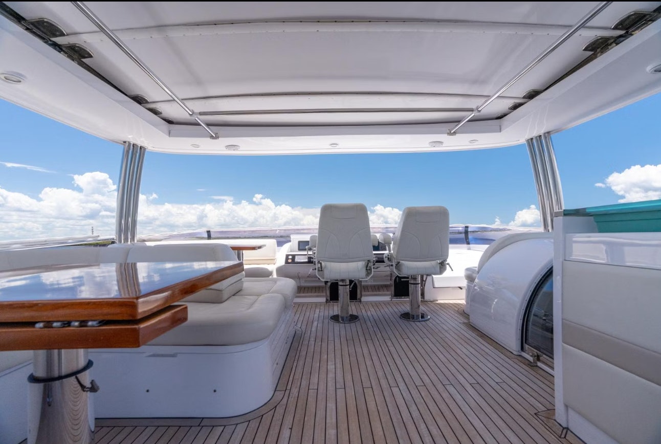 a boat on the water aboard VIXEN Yacht for Sale