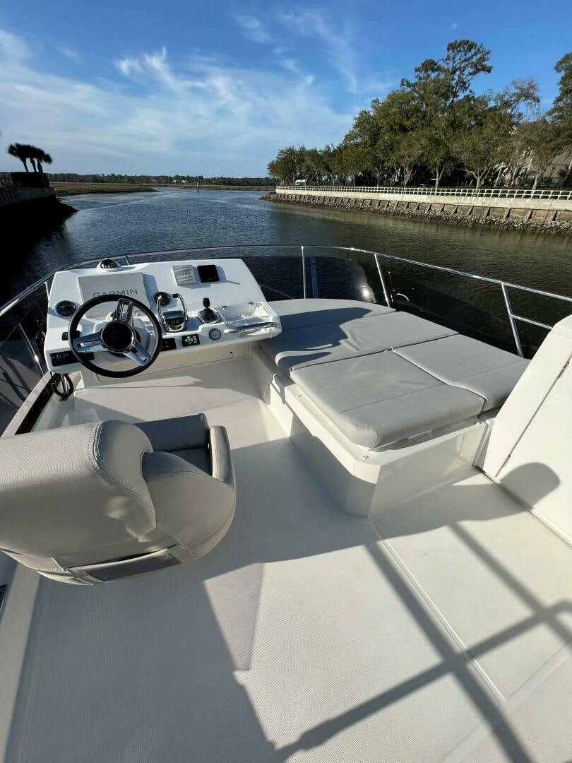 a boat on the water aboard SEAS THE DAY Yacht for Sale