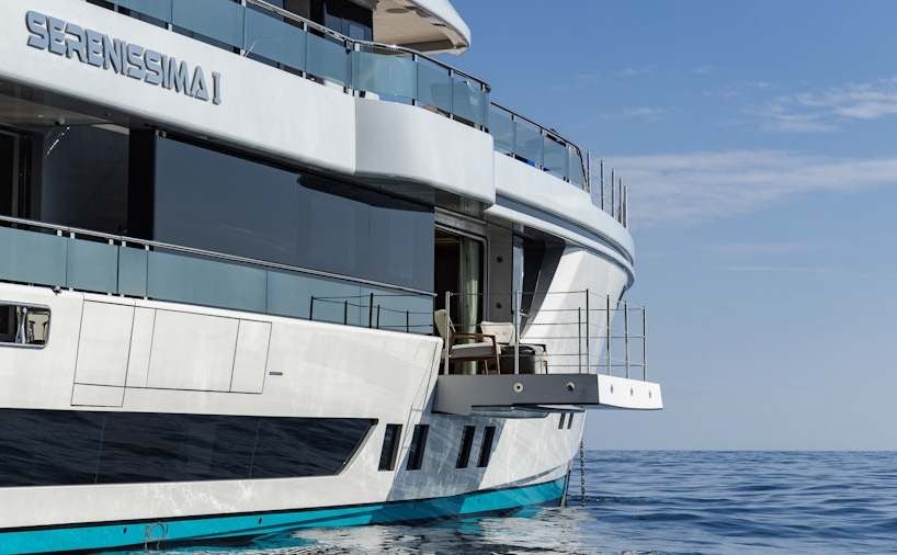 a boat on the water aboard SERENISSIMA I Yacht for Charter