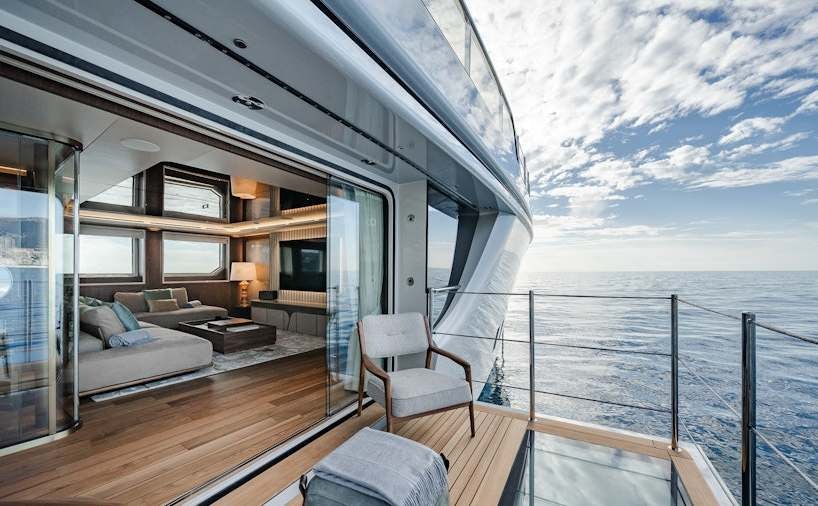 a boat on the water aboard SERENISSIMA I Yacht for Charter