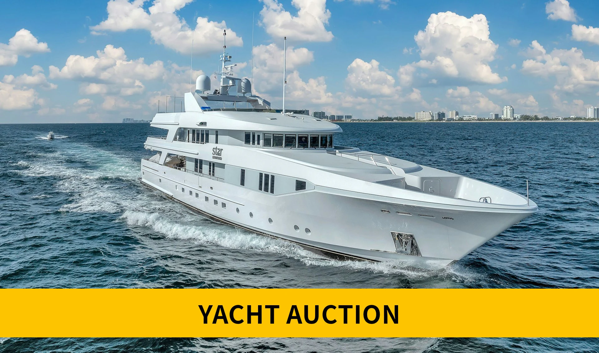 a boat on the water aboard STAR DIAMOND Yacht for Sale