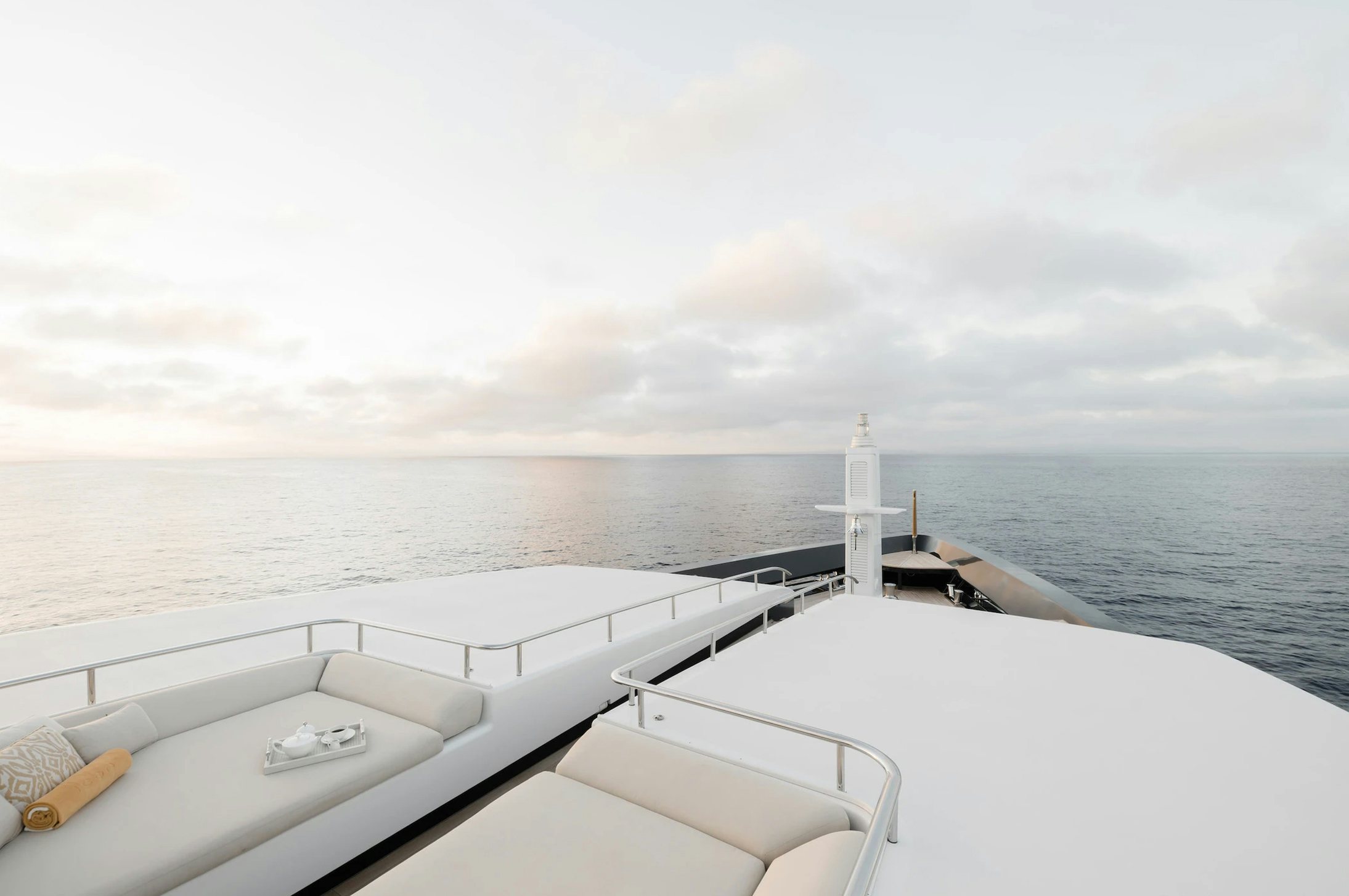 a boat on the water aboard LOON Yacht for Charter