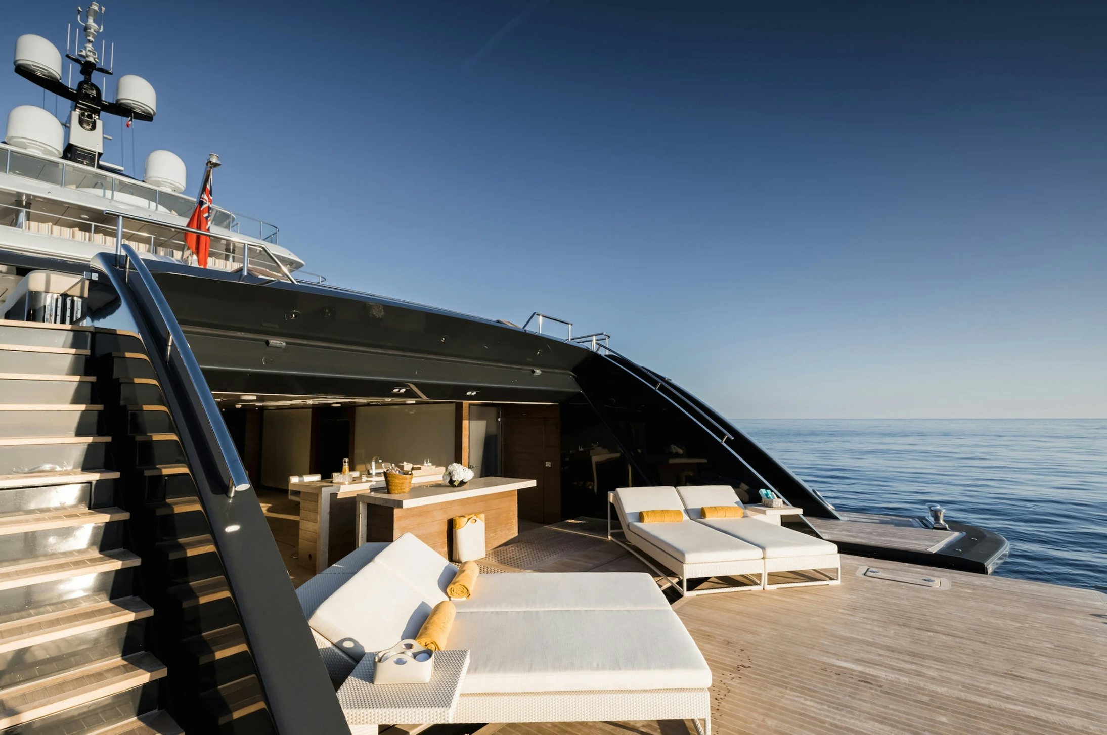 a boat on the water aboard LOON Yacht for Charter