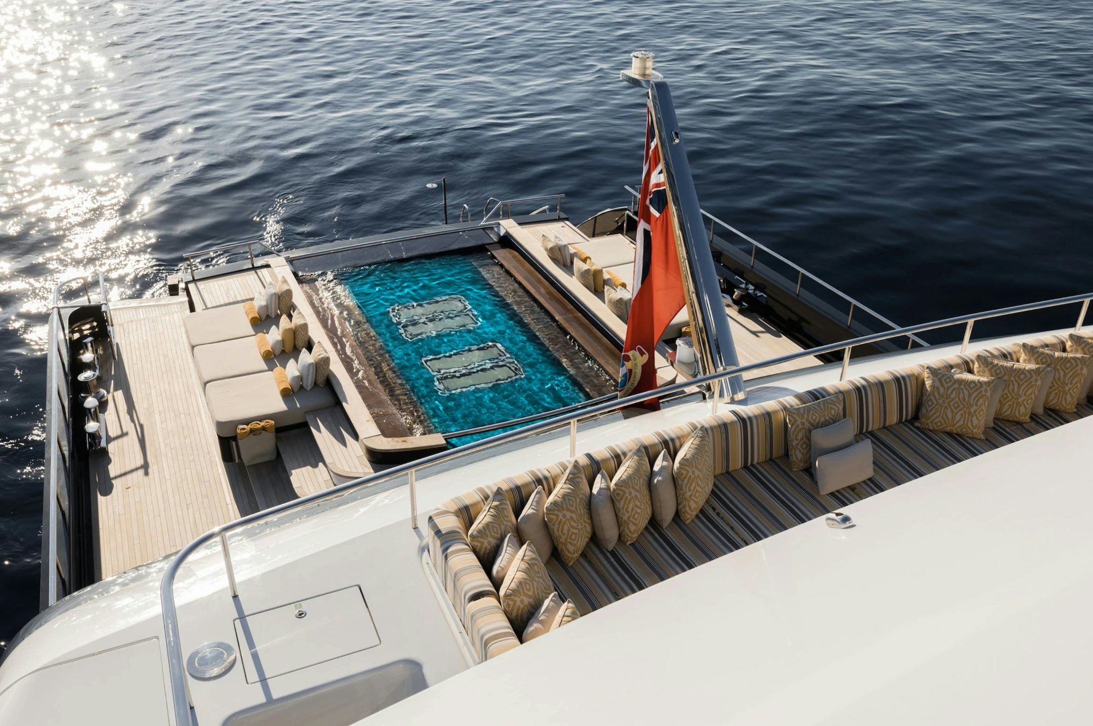 a boat on the water aboard LOON Yacht for Charter