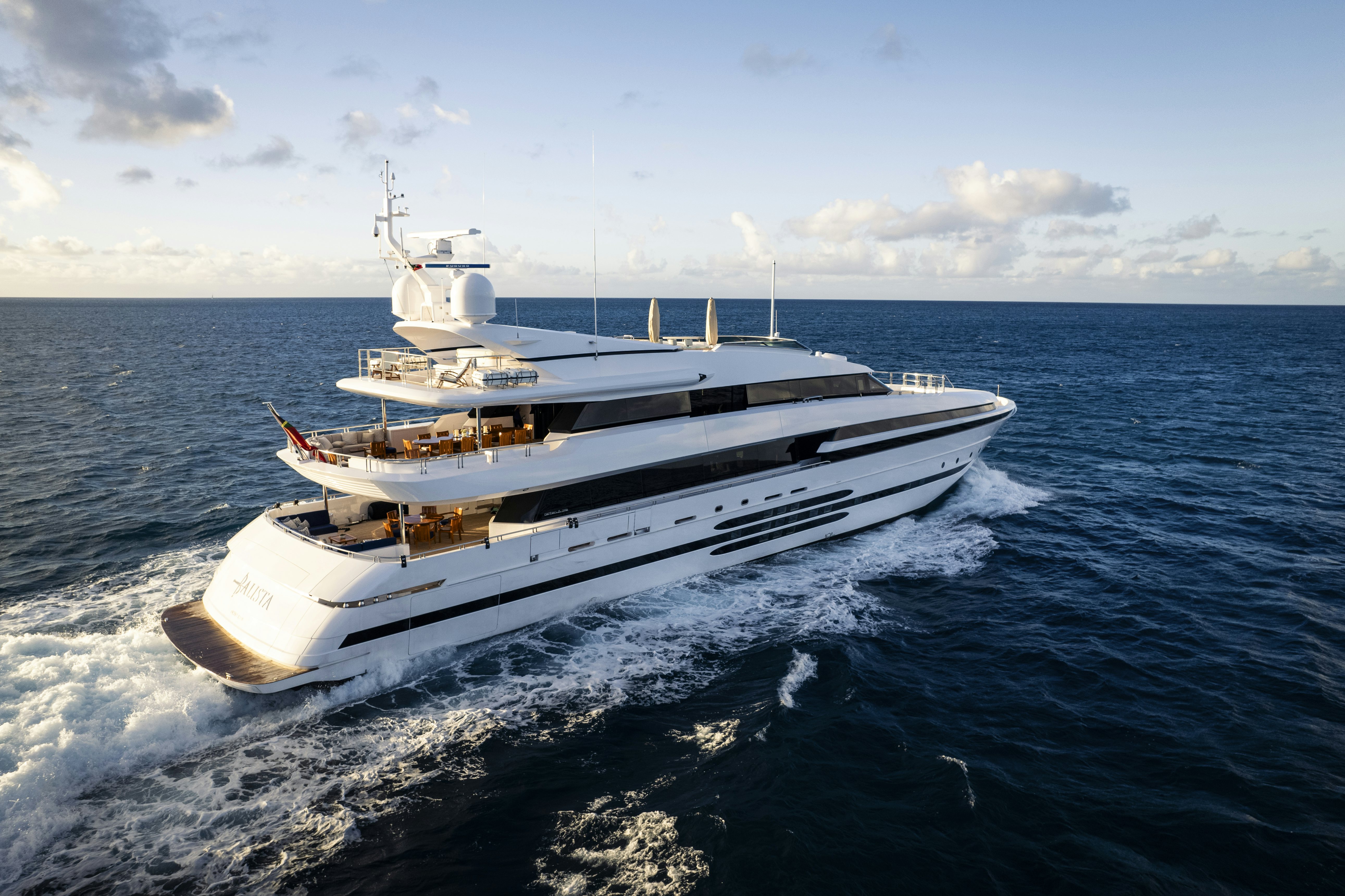 a boat on the water aboard BALISTA Yacht for Sale