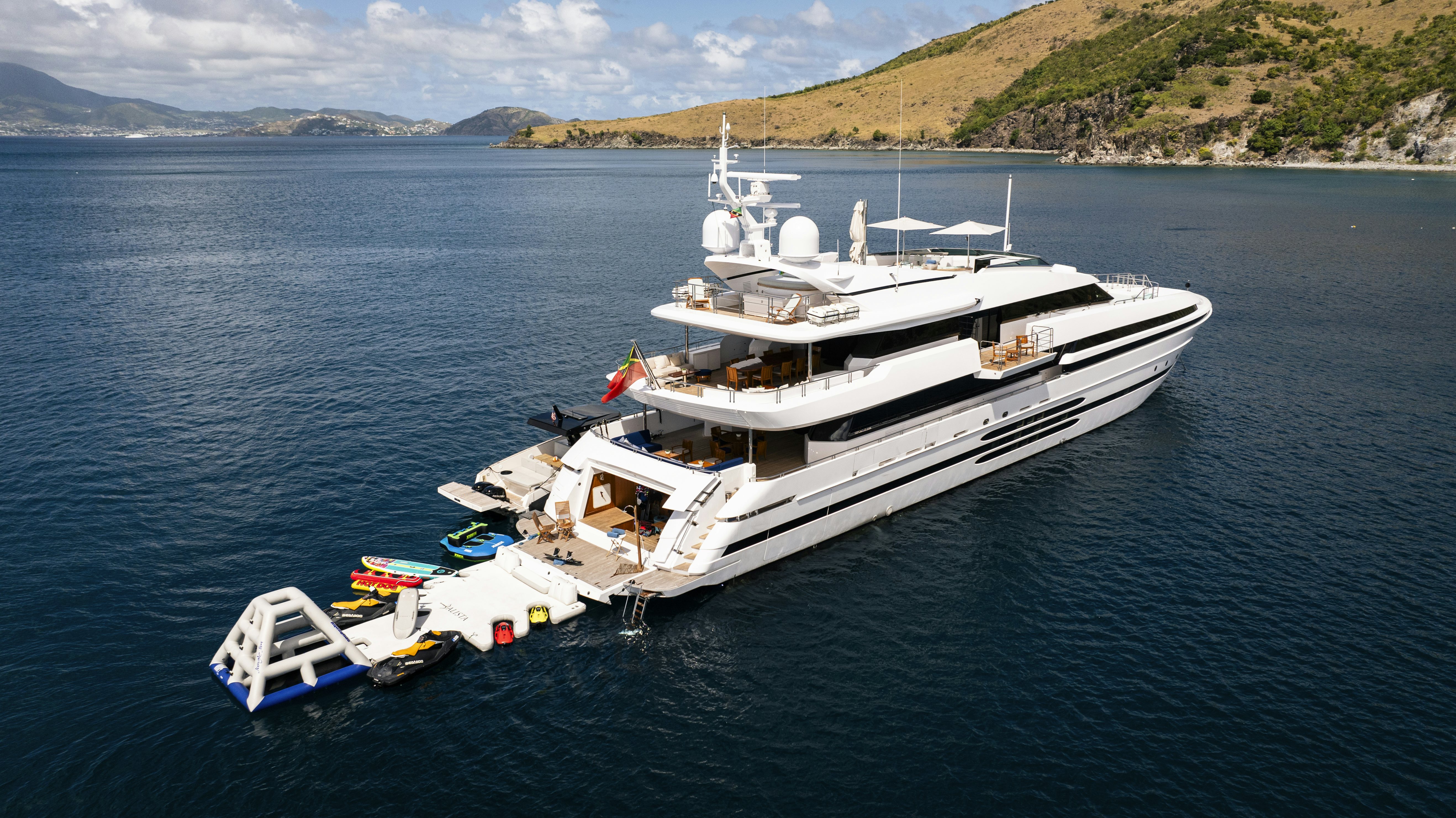 a boat on the water aboard BALISTA Yacht for Sale