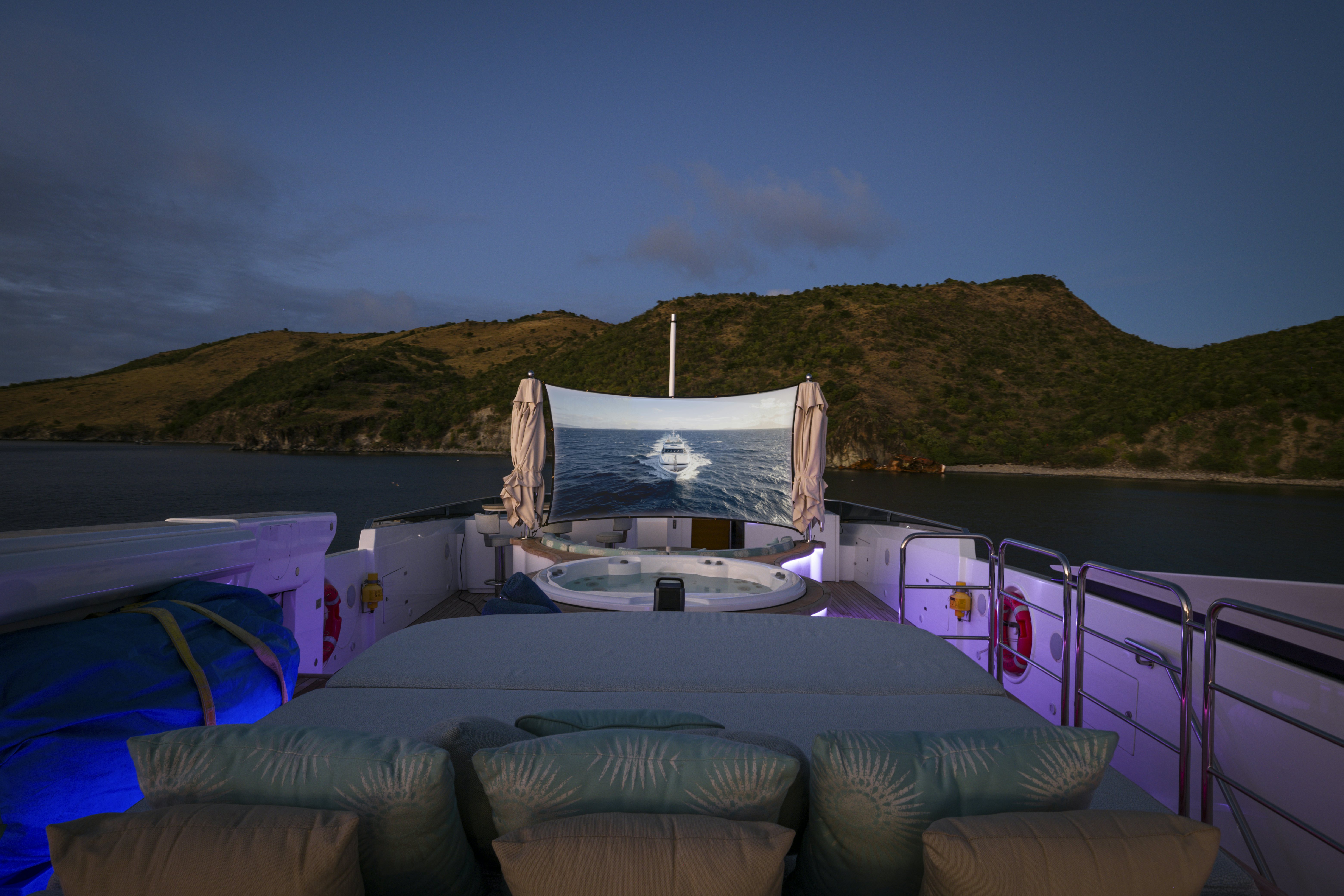 a boat on a body of water aboard BALISTA Yacht for Sale
