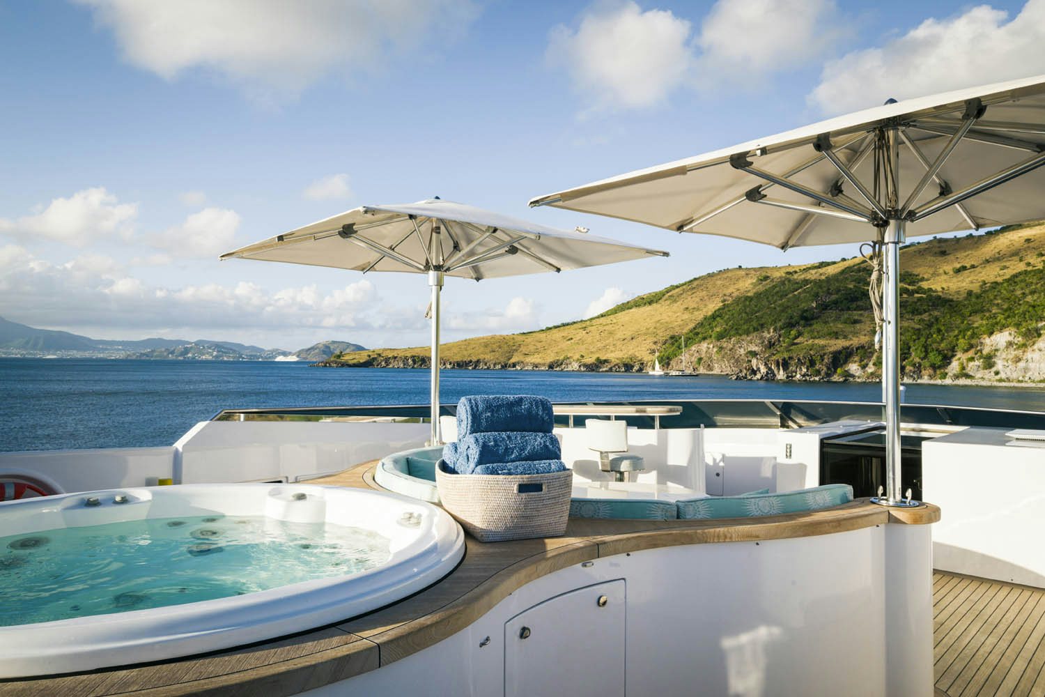 a boat on the water aboard BALISTA Yacht for Charter