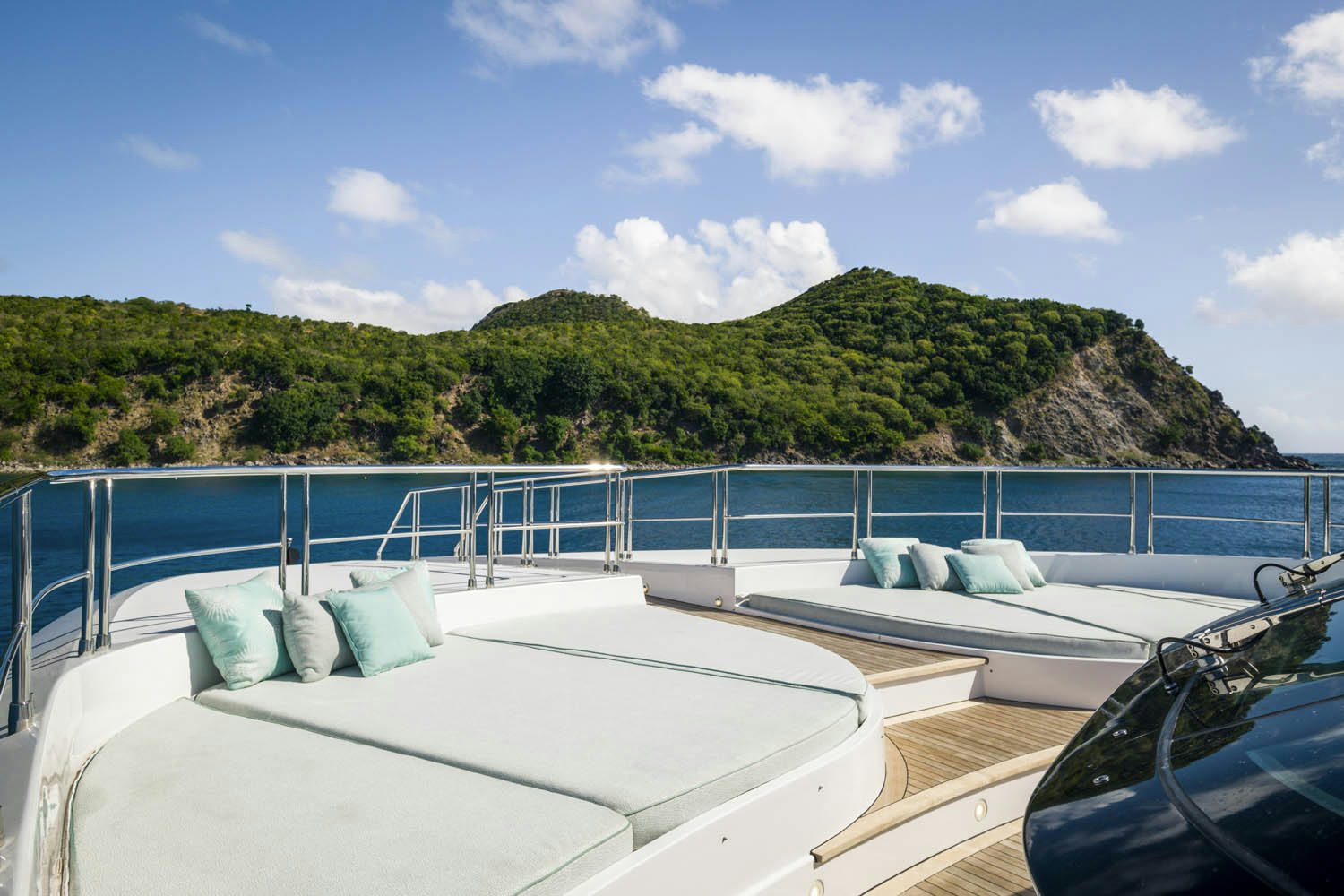 a boat on the water aboard BALISTA Yacht for Charter