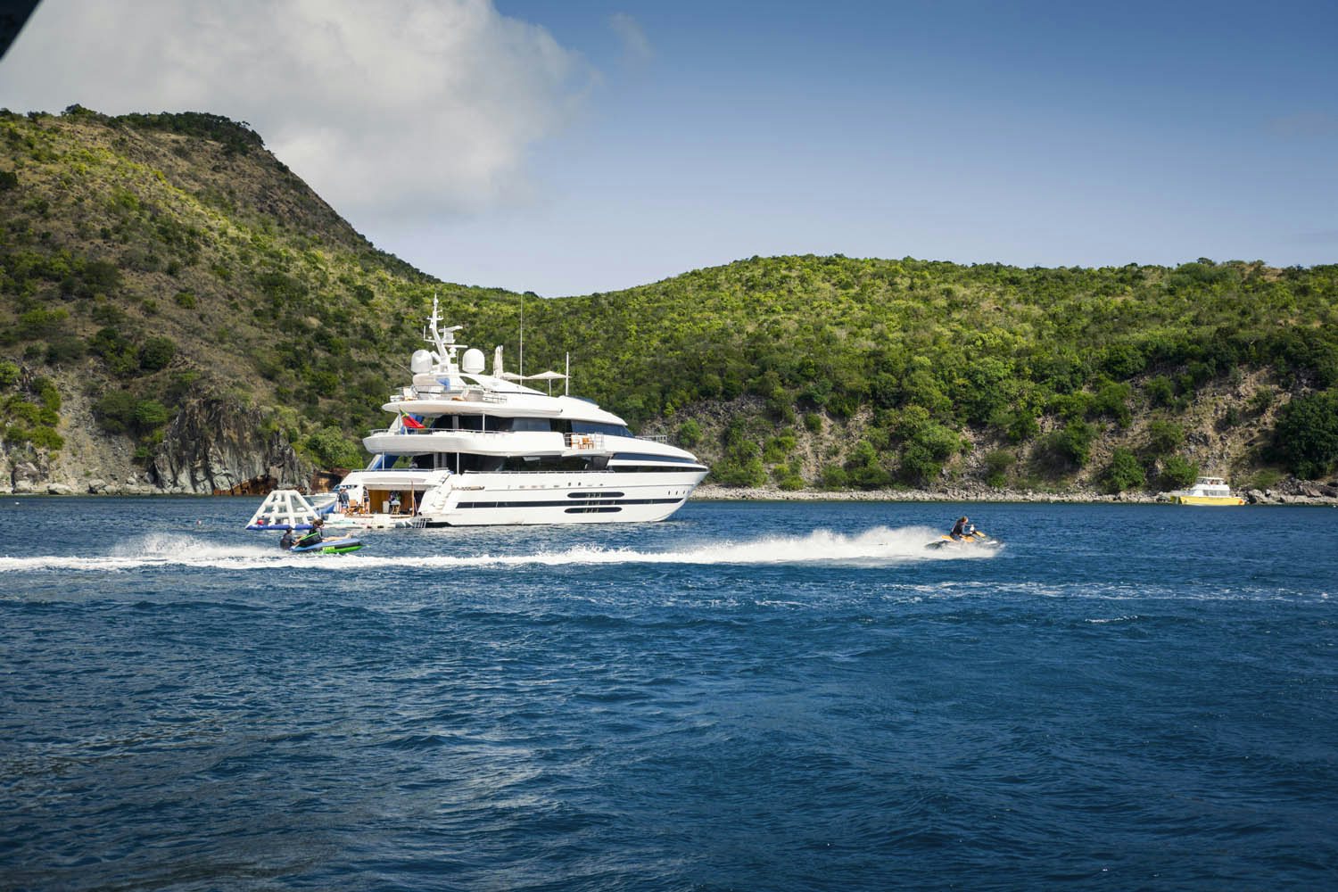 a boat on the water aboard BALISTA Yacht for Charter