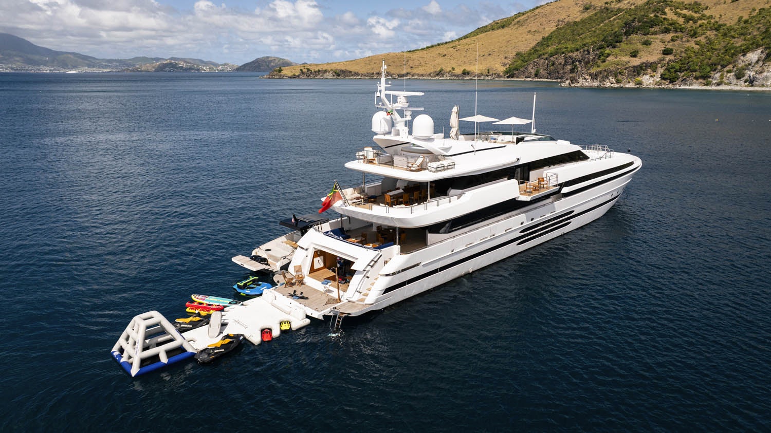 a boat on the water aboard BALISTA Yacht for Charter