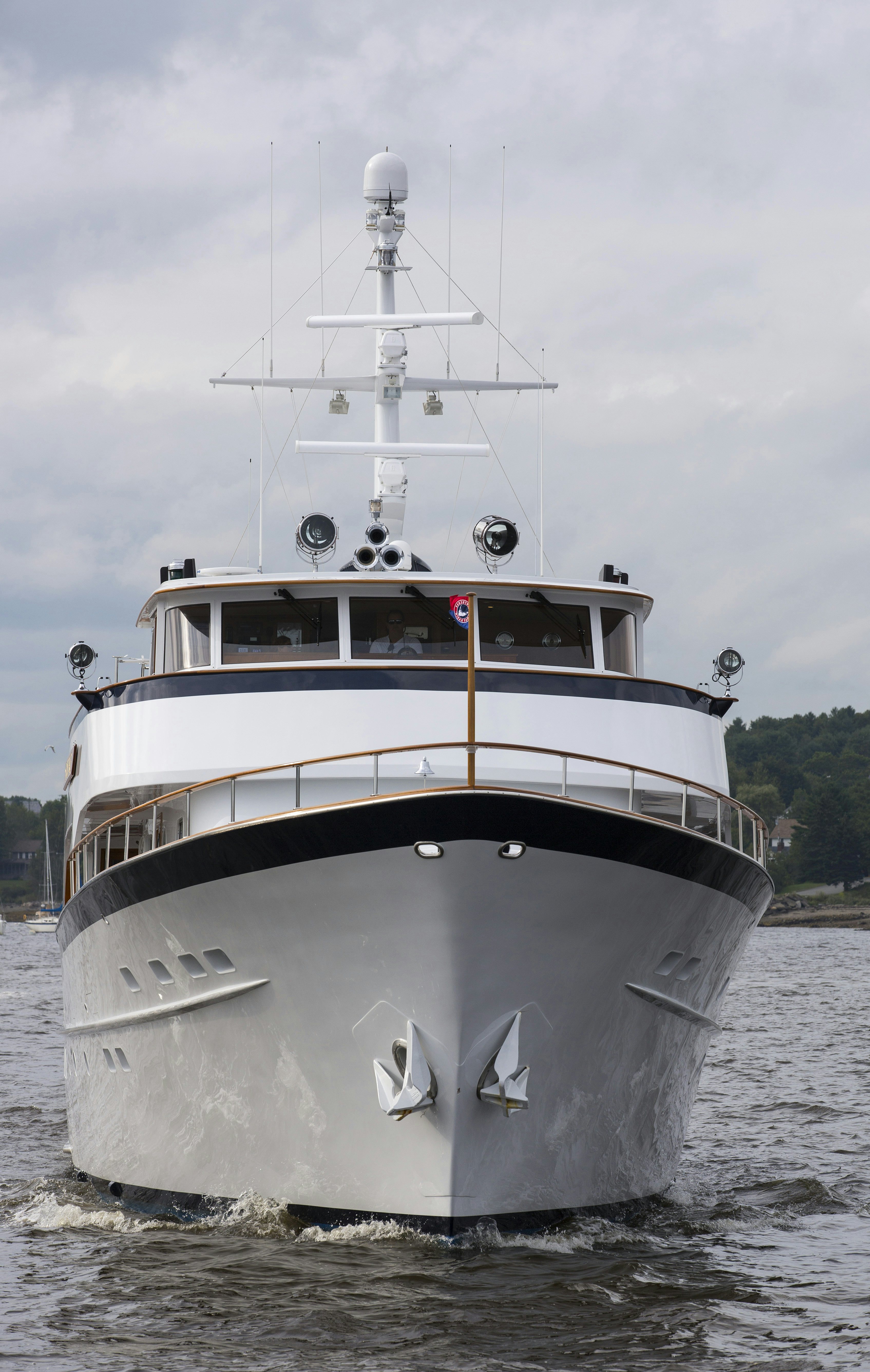 a boat in the water aboard STONEFACE Yacht for Sale