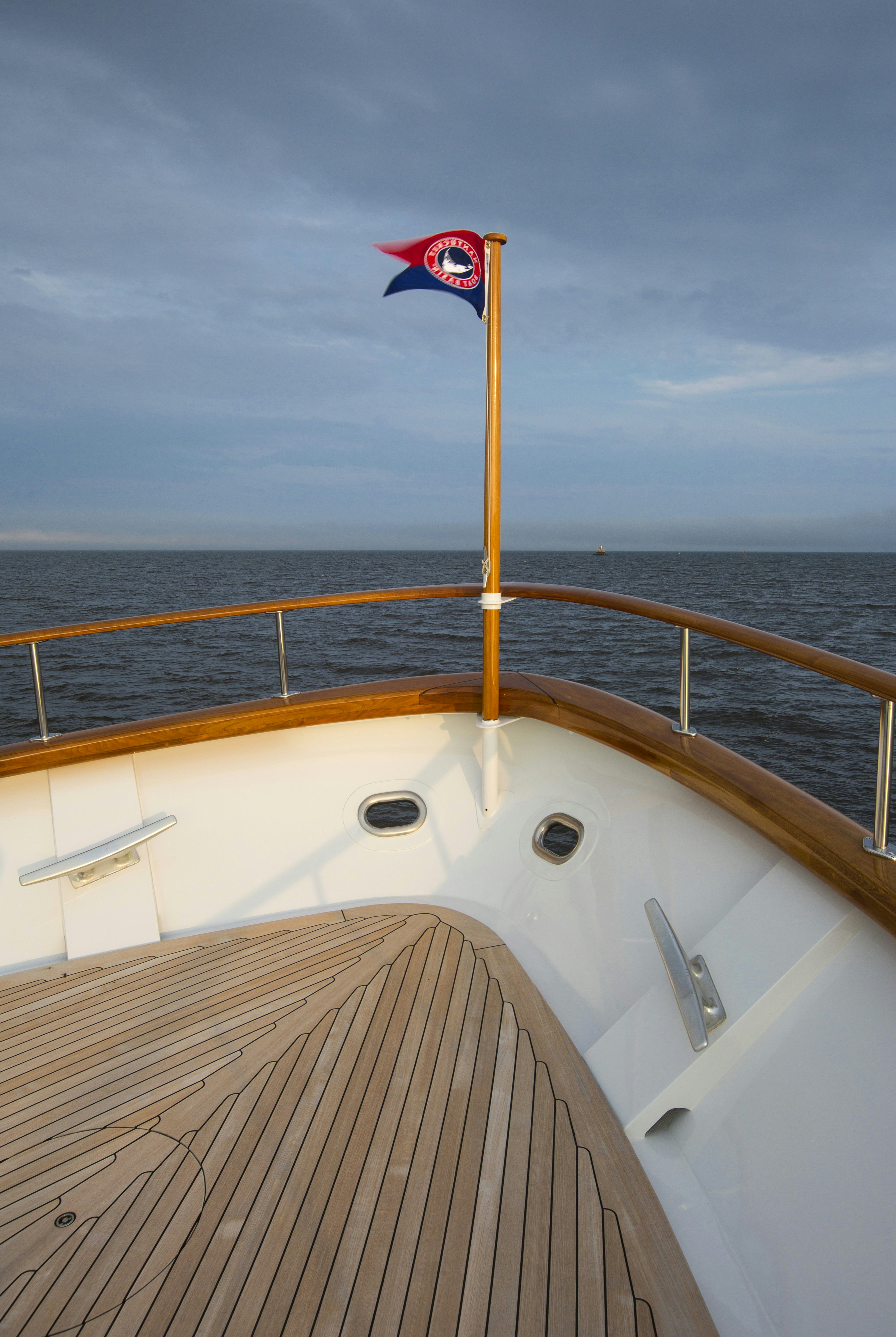 a flag on a boat aboard STONEFACE Yacht for Sale