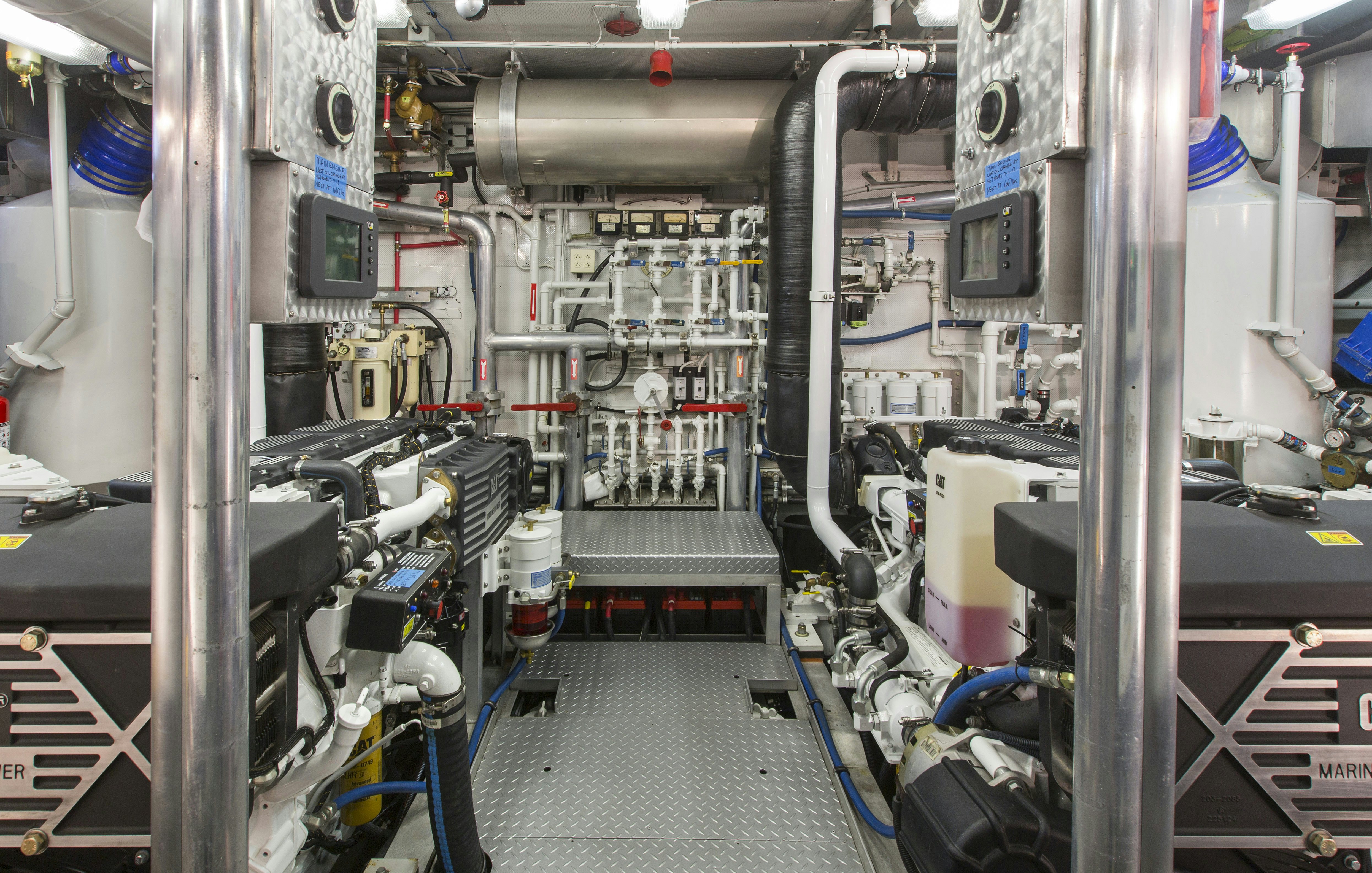a room with machinery aboard STONEFACE Yacht for Sale