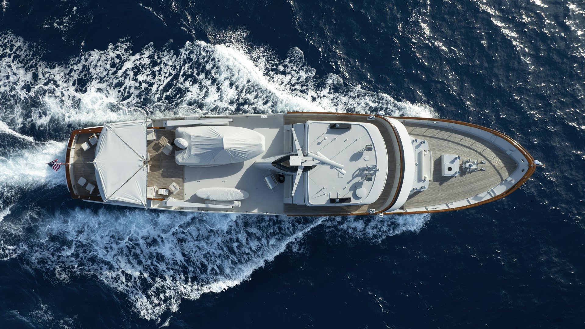 a satellite in space aboard STONEFACE Yacht for Sale