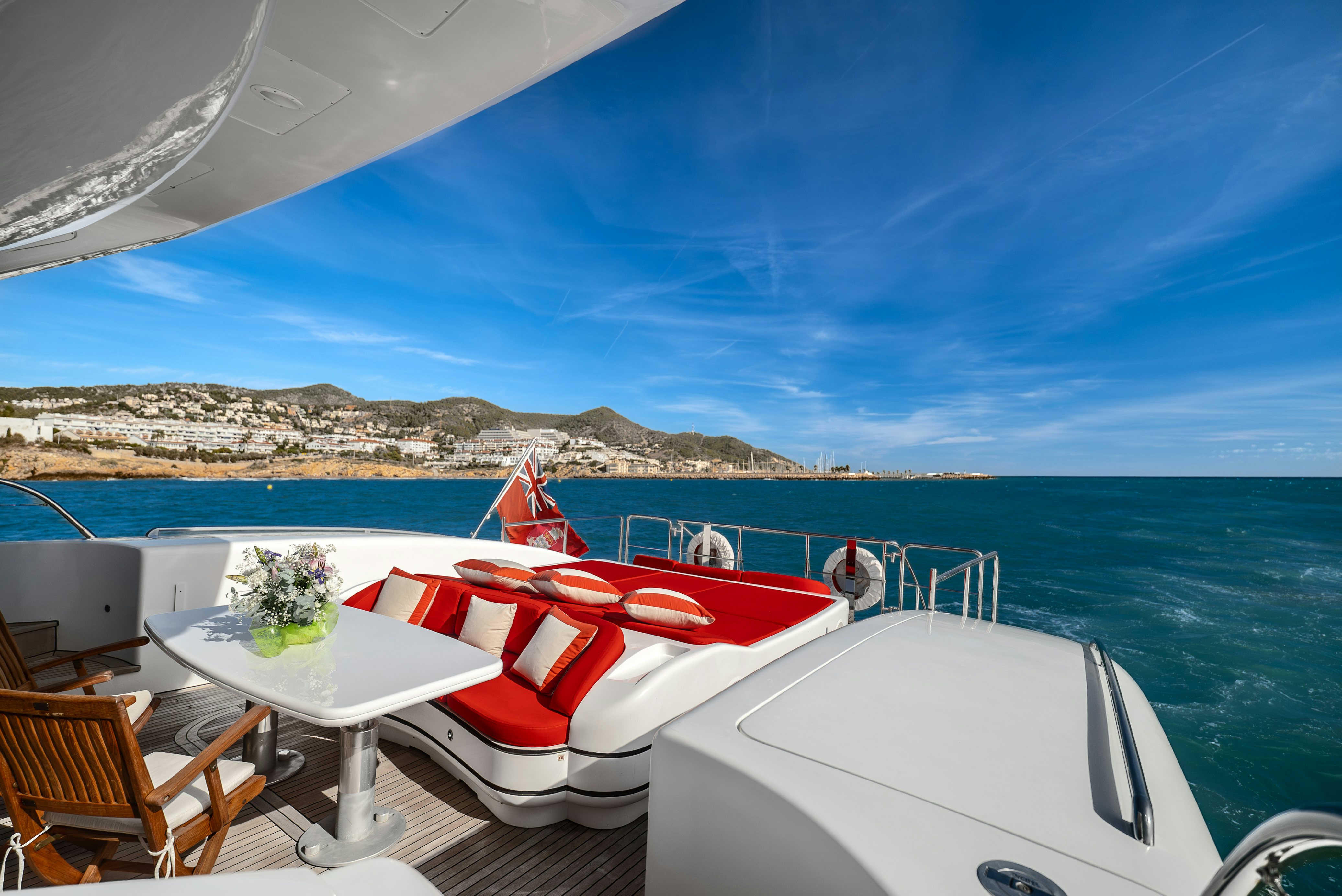 a boat on a body of water aboard GRAZIADIU Yacht for Sale