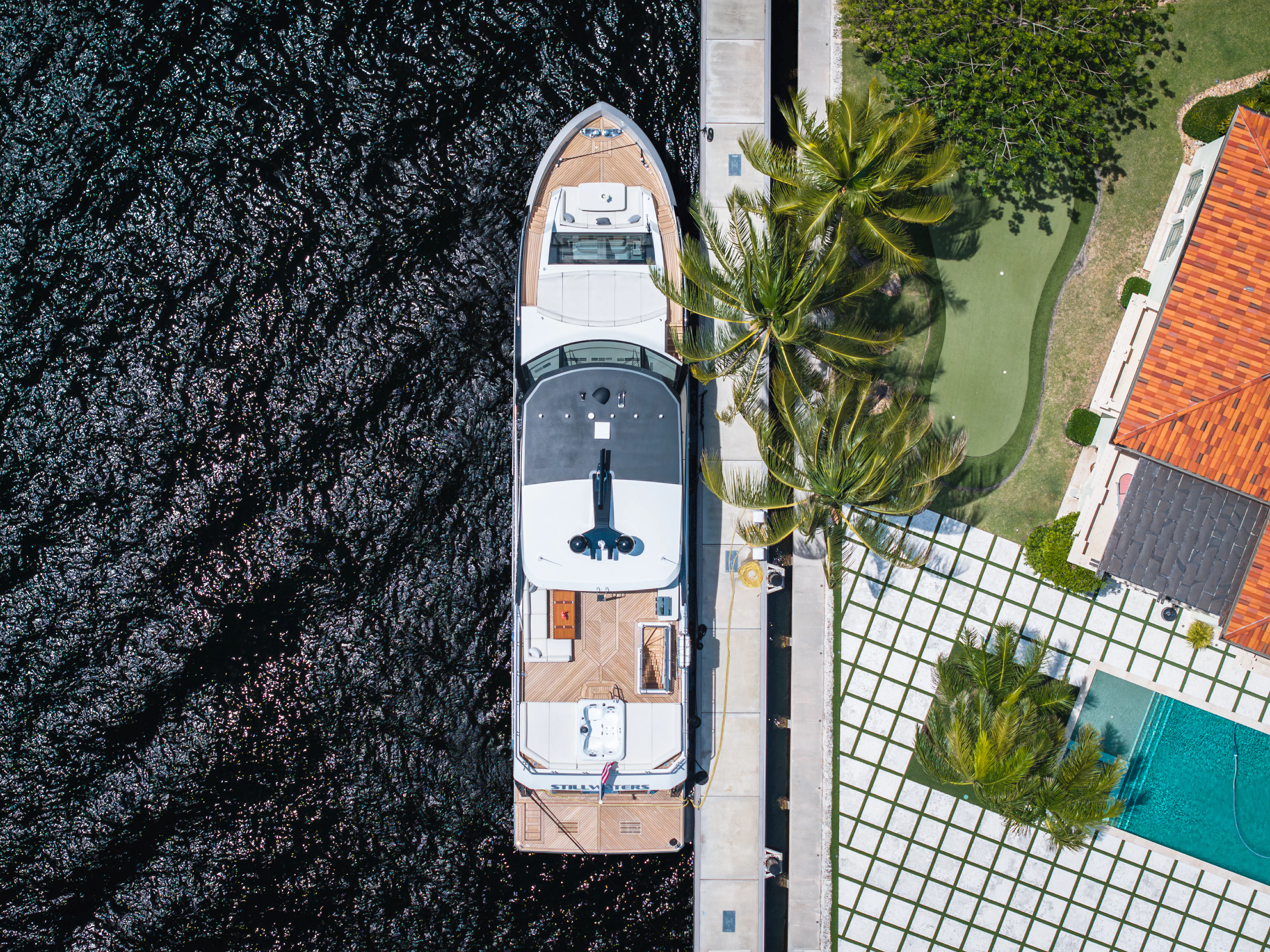 graphical user interface aboard STILL WATERS Yacht for Sale