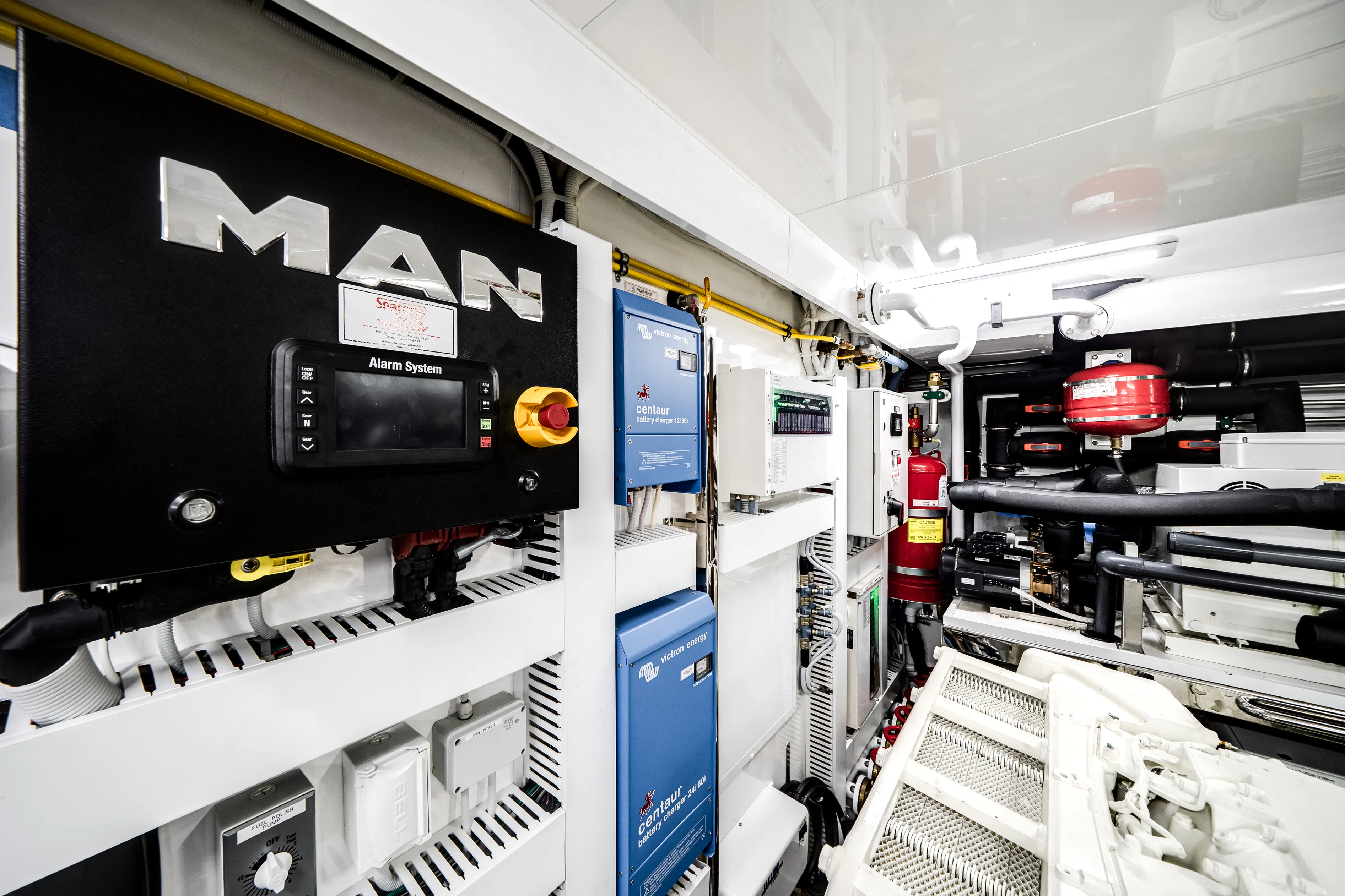 inside view of a factory aboard STILL WATERS Yacht for Sale