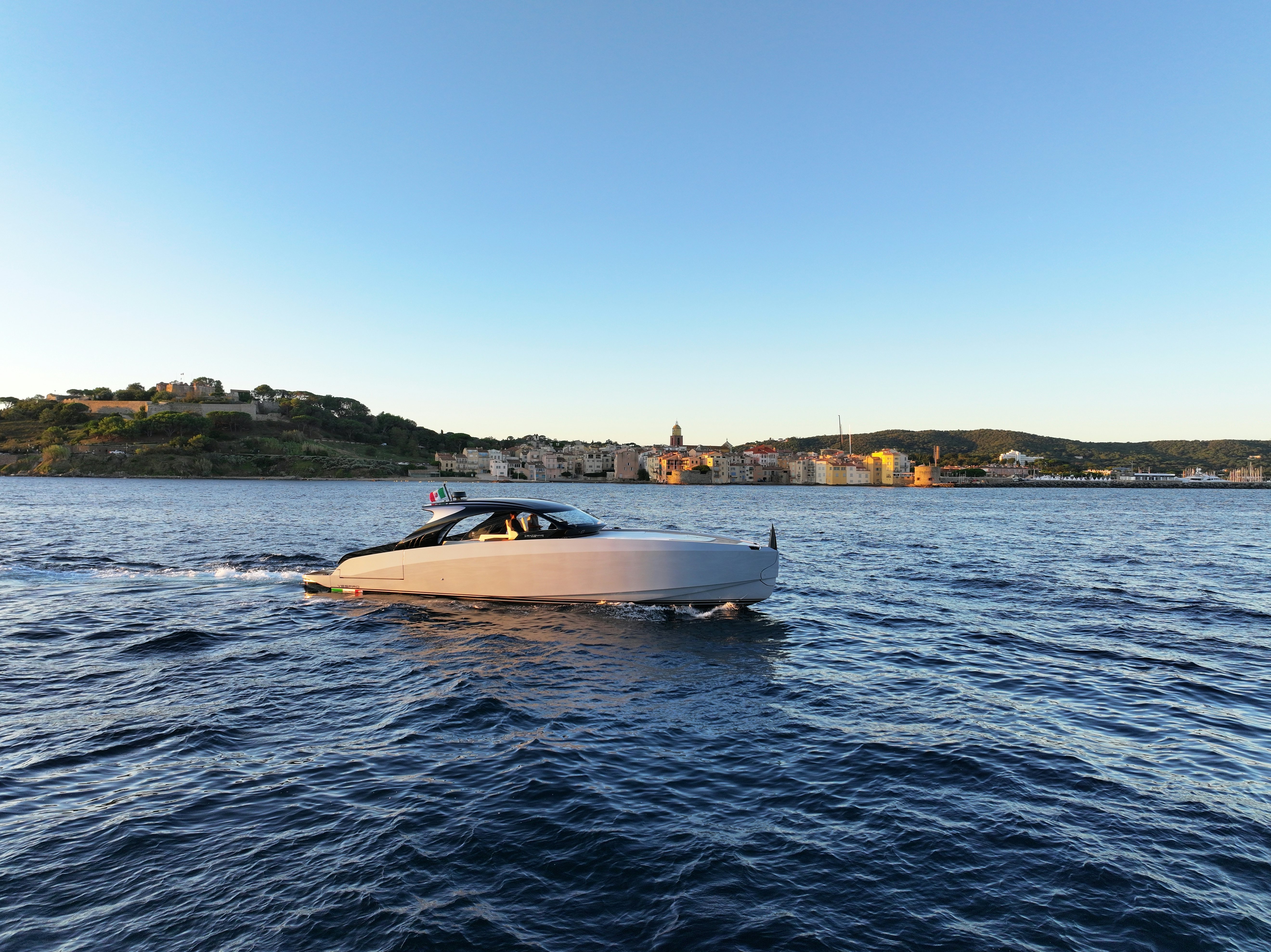 a boat on the water aboard VESPRO 55 Yacht for Sale