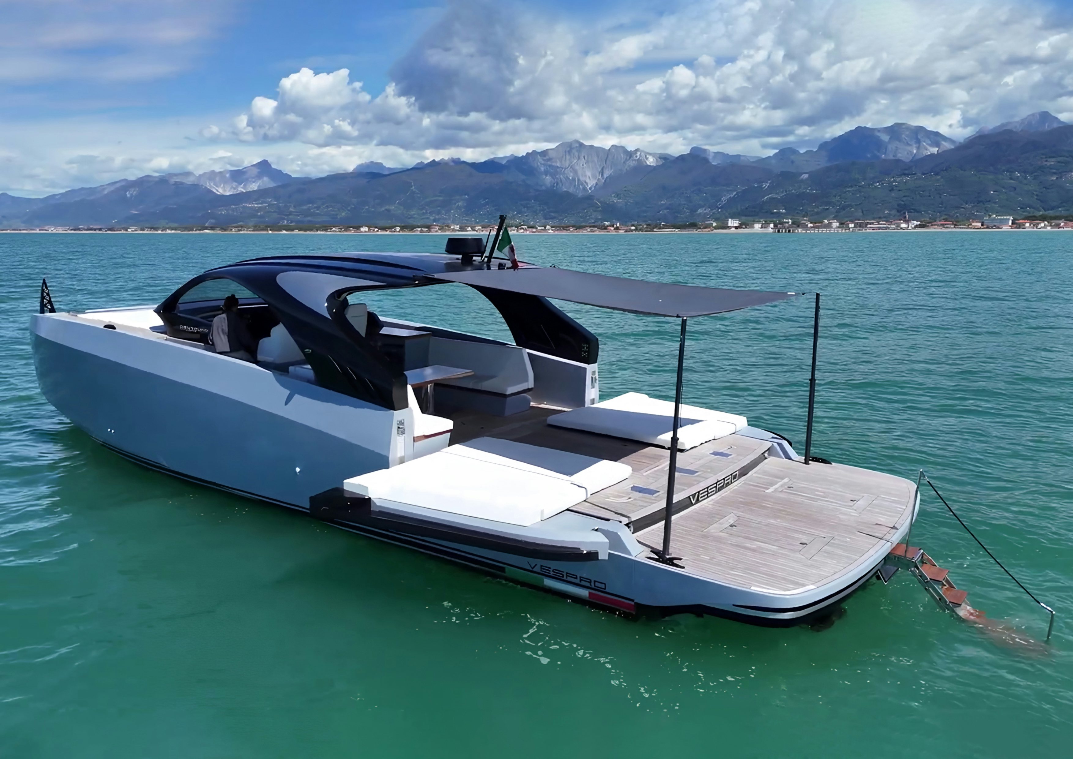 a boat on the water aboard VESPRO 55 Yacht for Sale