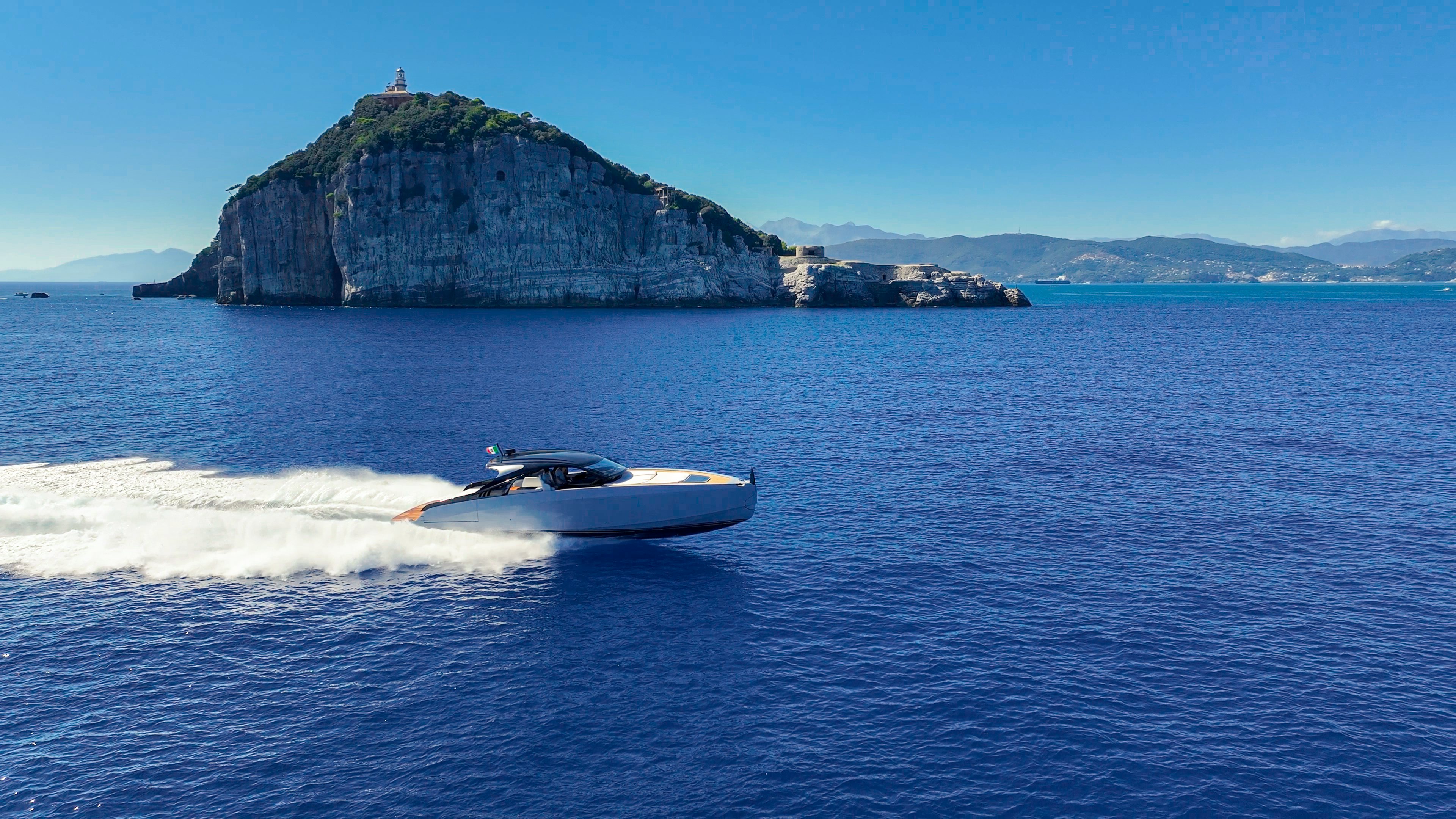 a boat on the water aboard VESPRO 55 Yacht for Sale