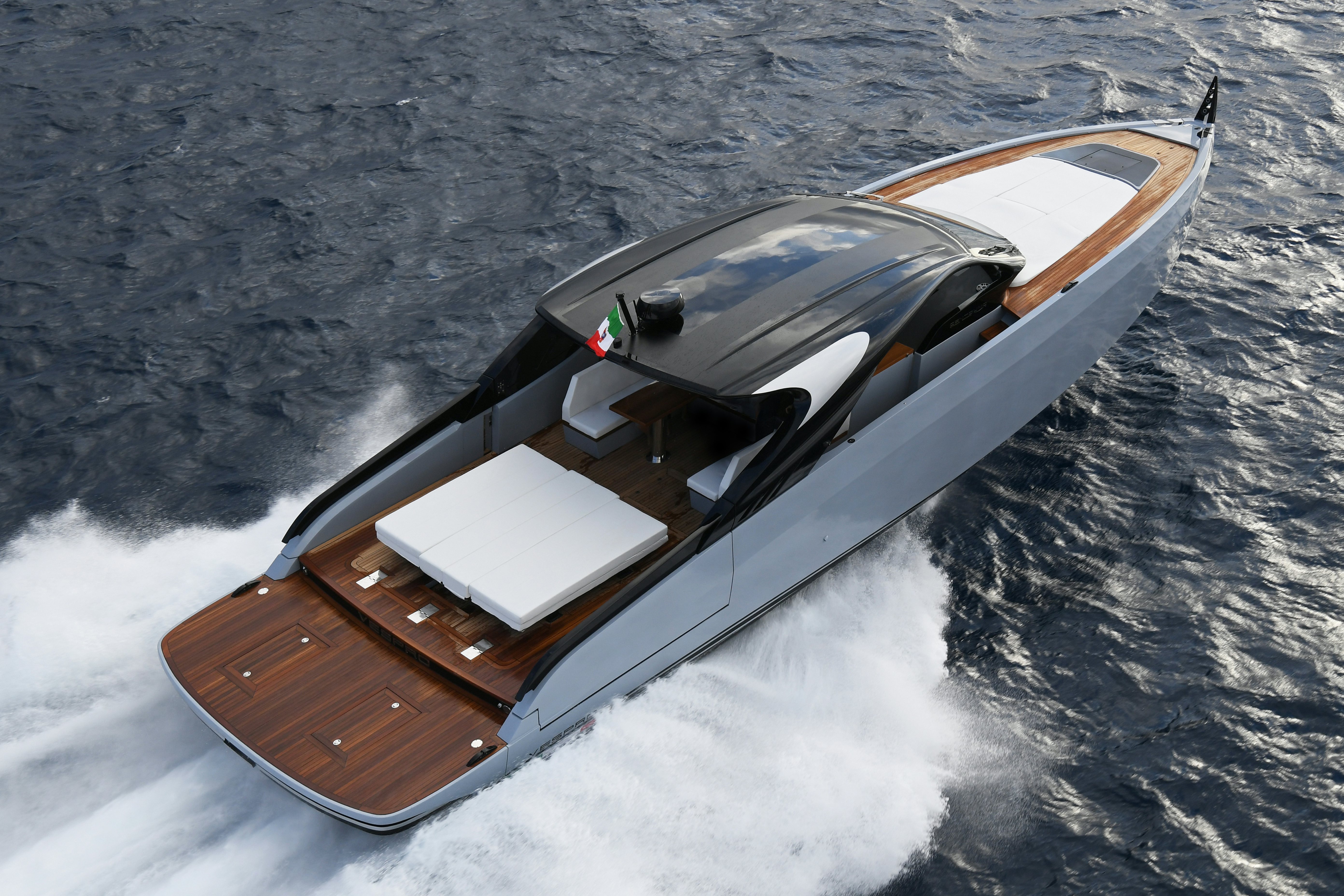 a boat on the water aboard VESPRO 55 Yacht for Sale