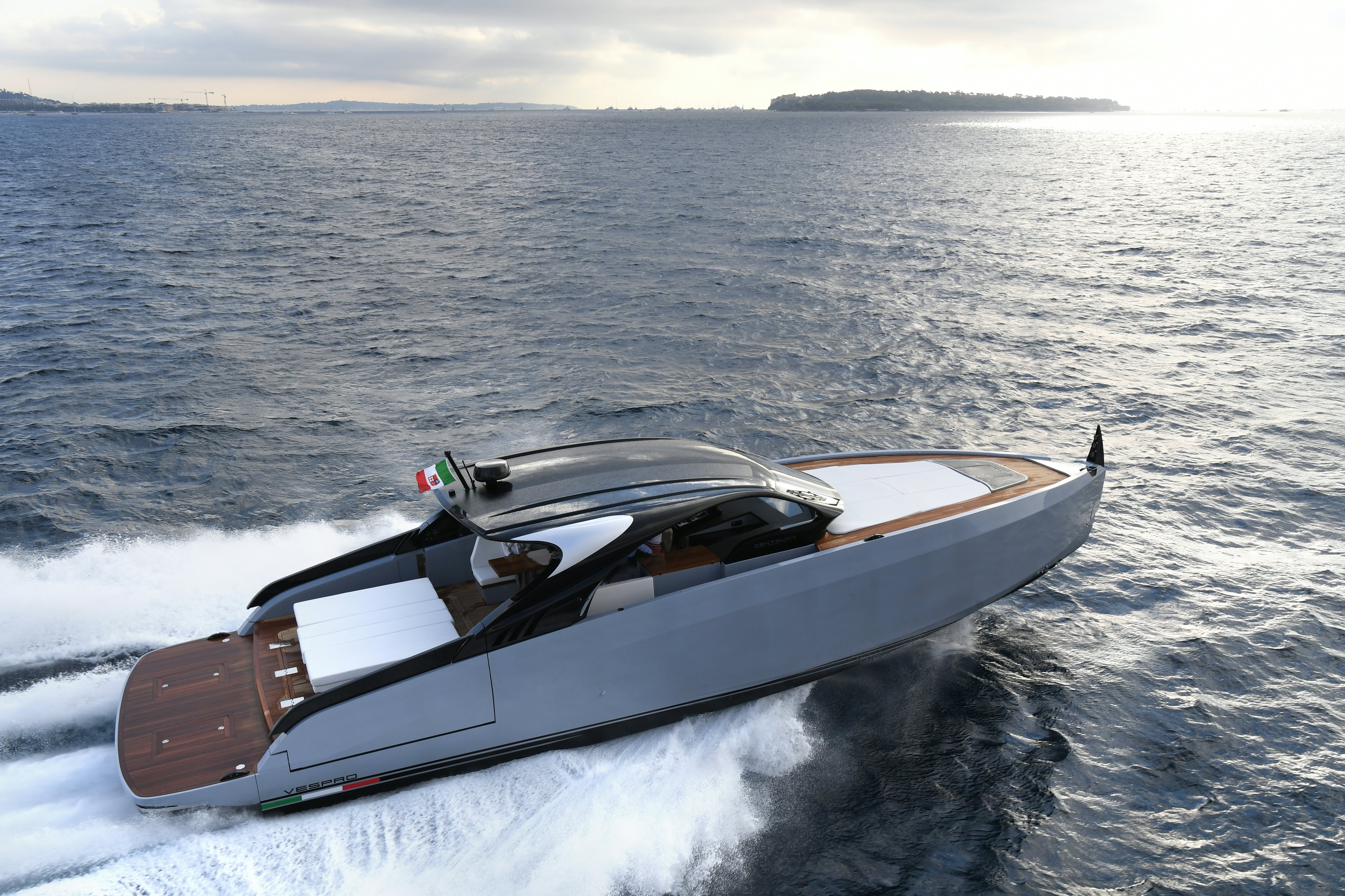 a boat on the water aboard VESPRO 55 Yacht for Sale