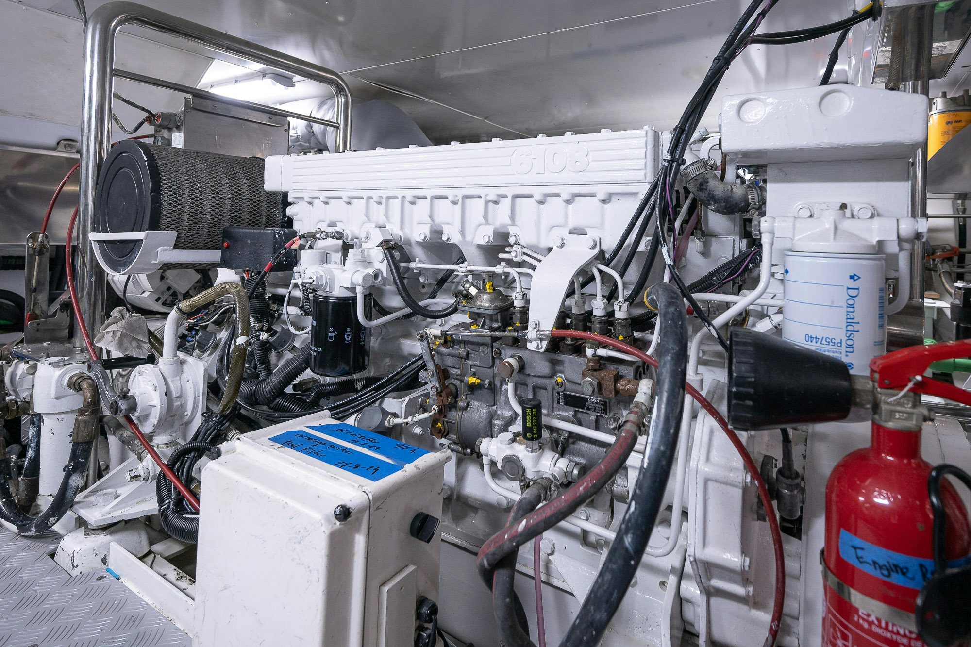 a machine with wires aboard ADESA Yacht for Sale