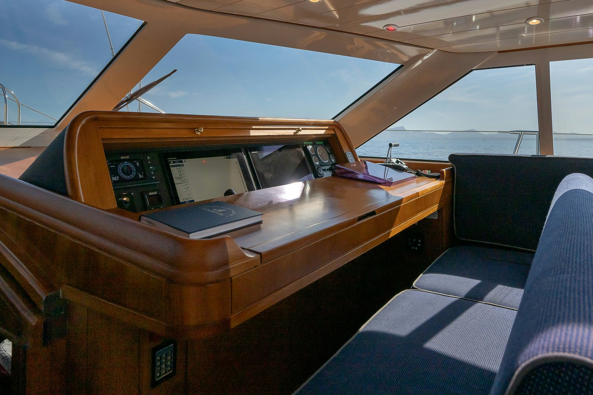 the inside of a vehicle aboard ADESA Yacht for Sale