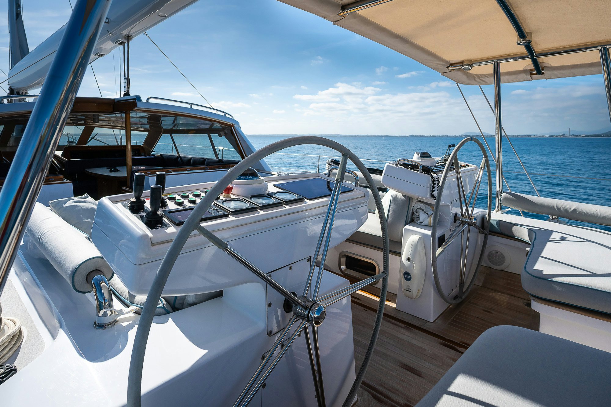 the inside of a boat aboard ADESA Yacht for Sale