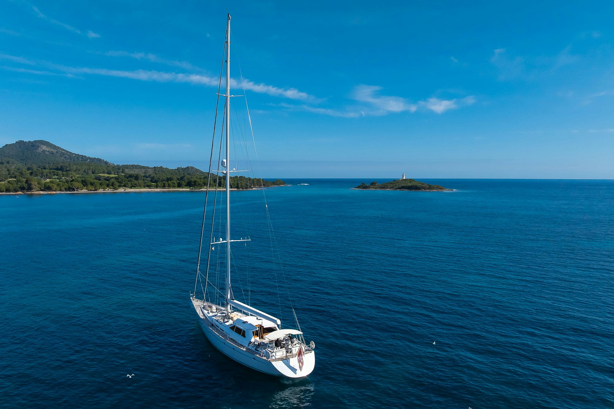 a sailboat on the water aboard ADESA Yacht for Sale