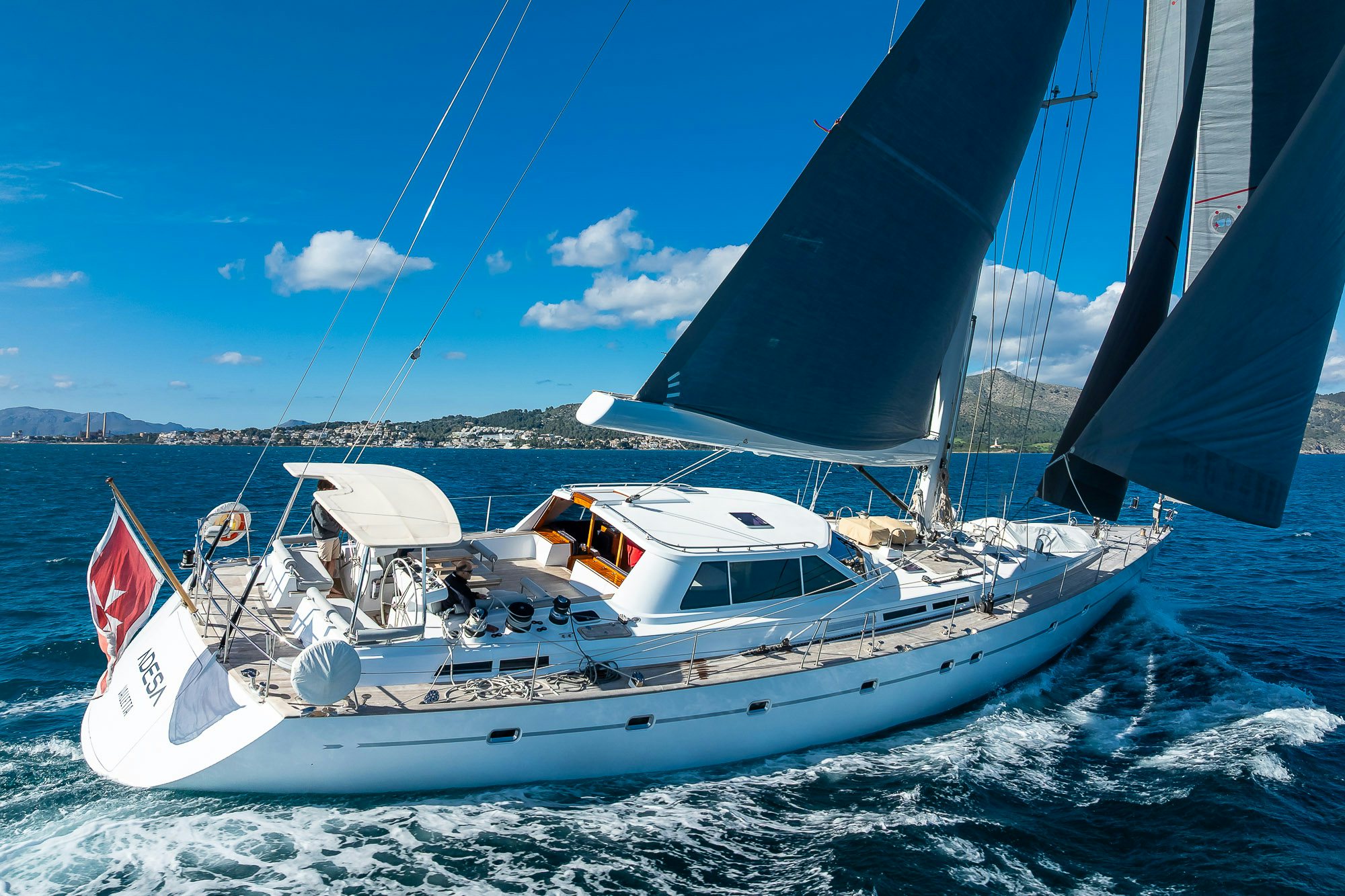 a boat on the water aboard ADESA Yacht for Sale