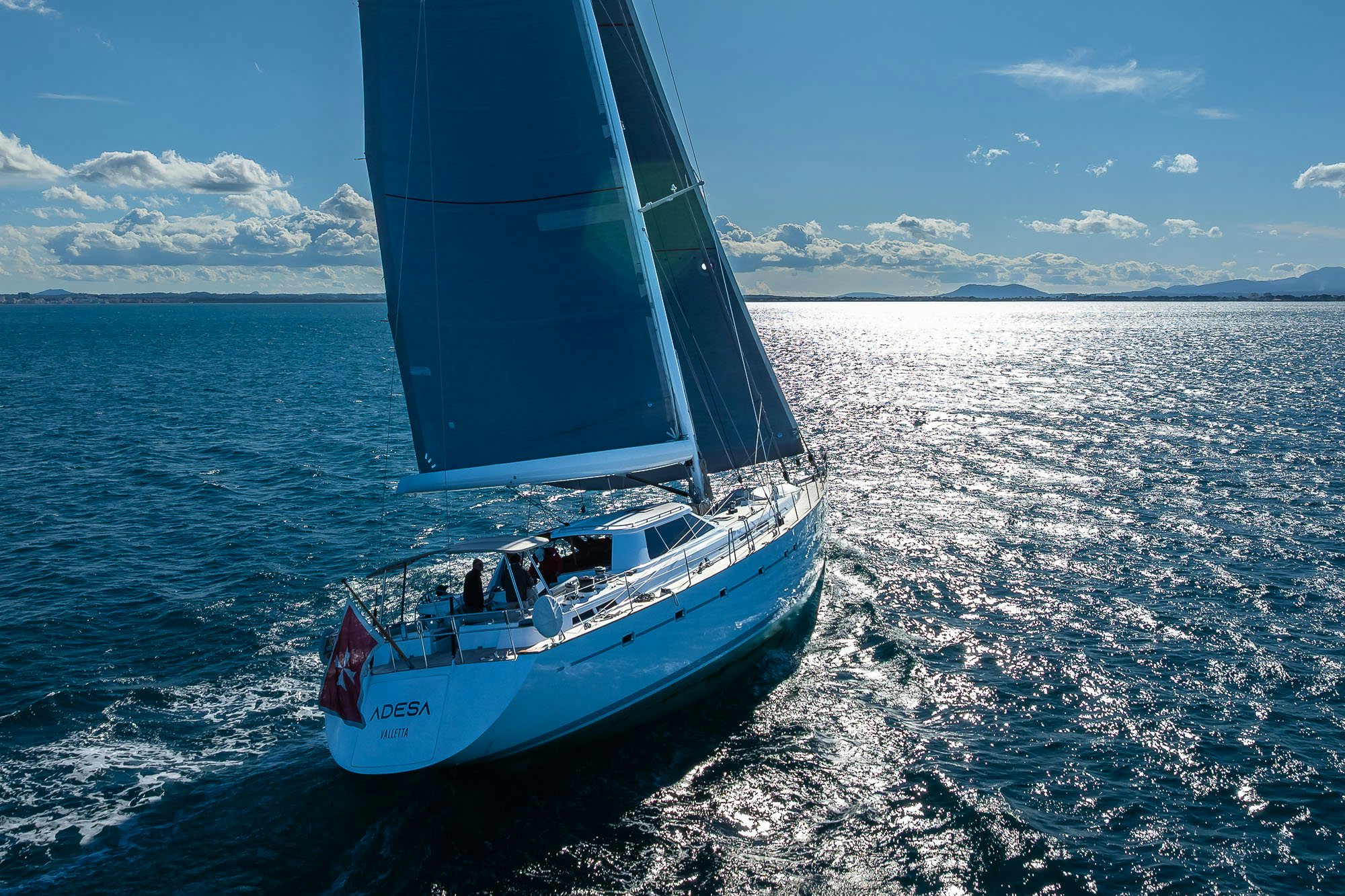 a boat on the water aboard ADESA Yacht for Sale
