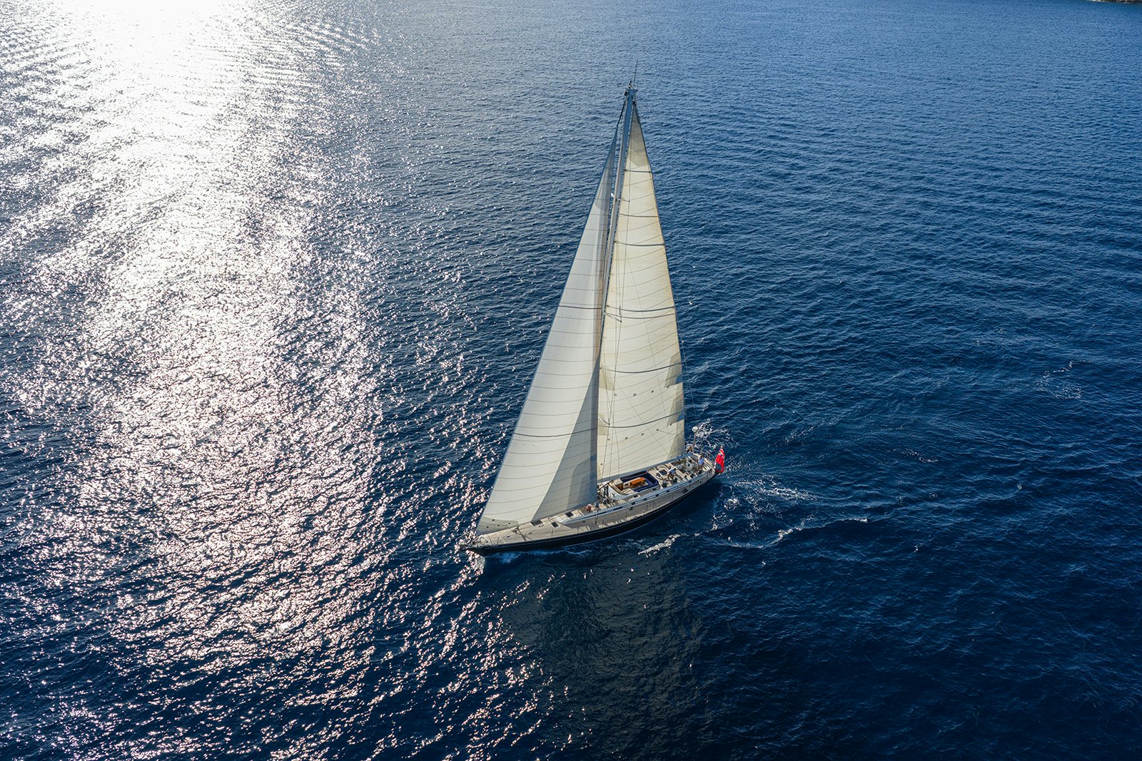 a sailboat on the water aboard DAG Yacht for Sale