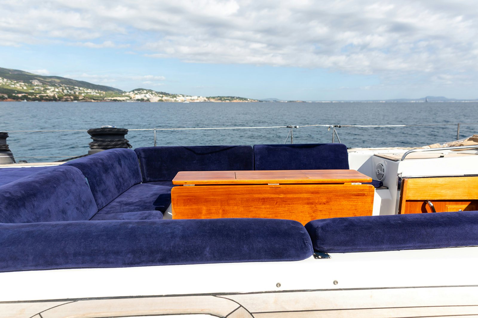 a boat on the water aboard DAG Yacht for Sale