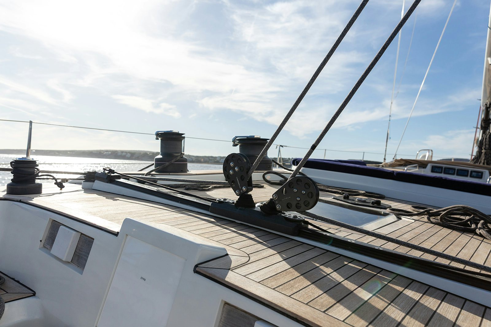 a large boat on the water aboard DAG Yacht for Sale