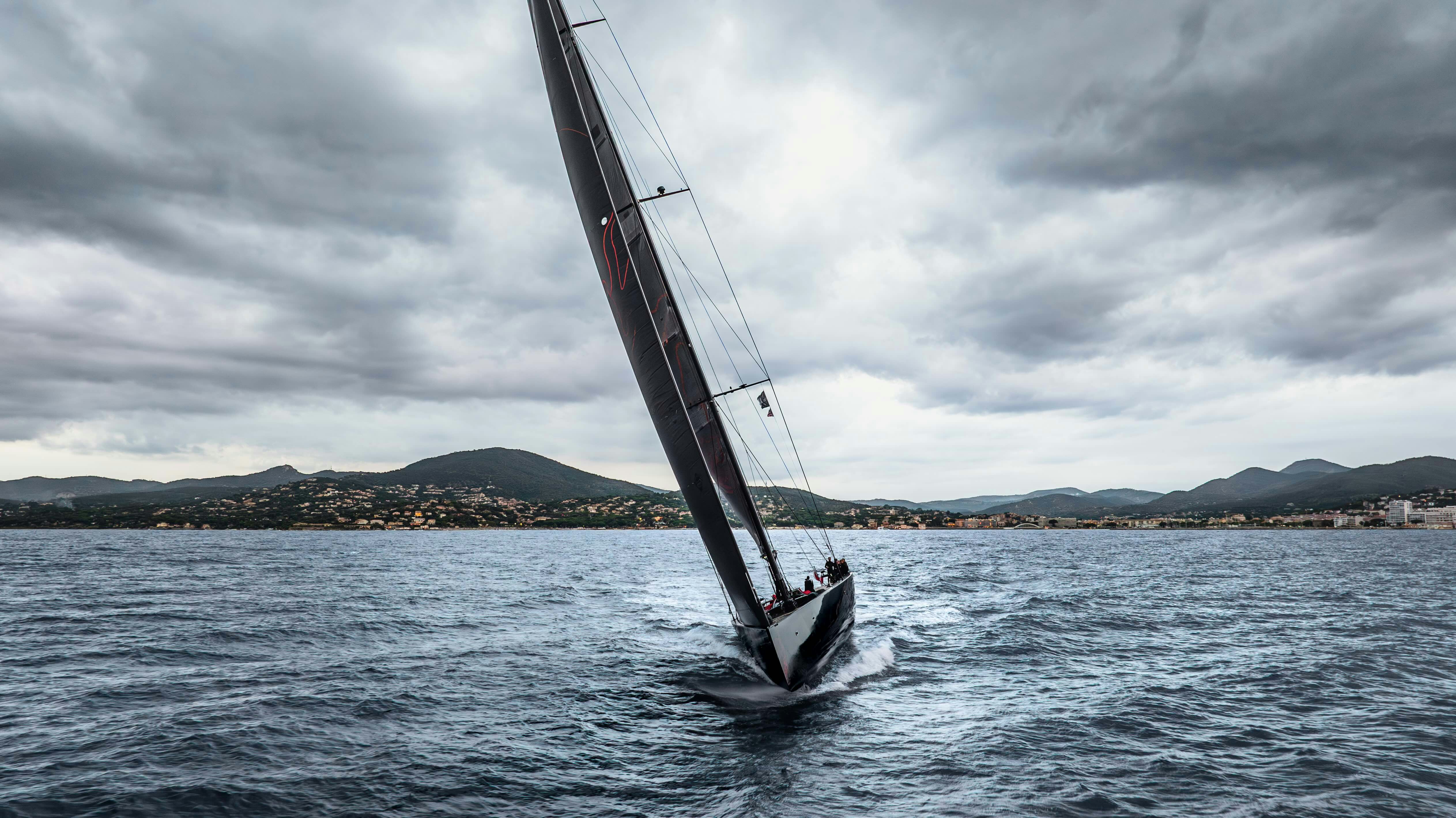 a sailboat on the water aboard BLACK SAILS Yacht for Sale