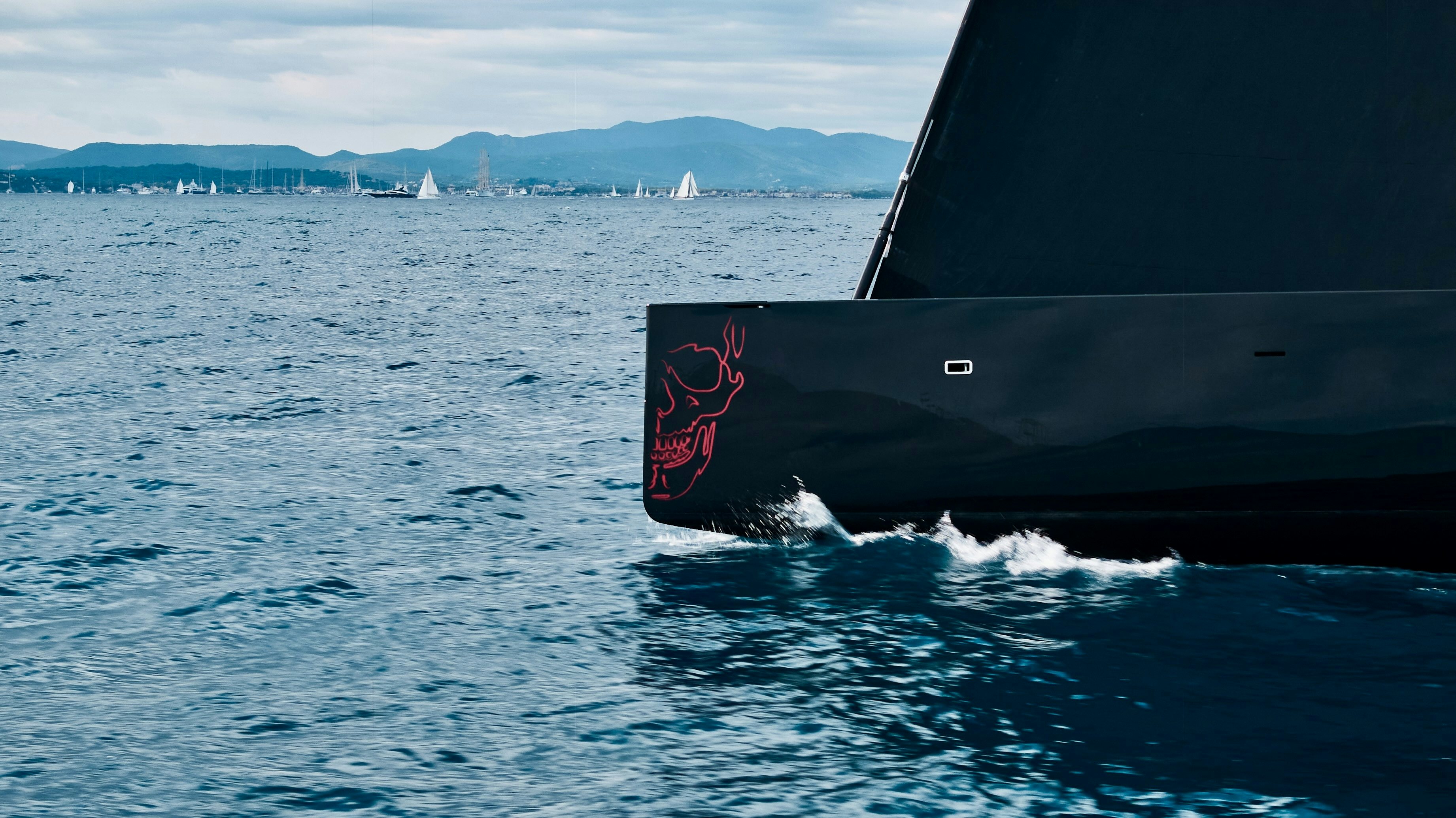 a boat in the water aboard BLACK SAILS Yacht for Sale