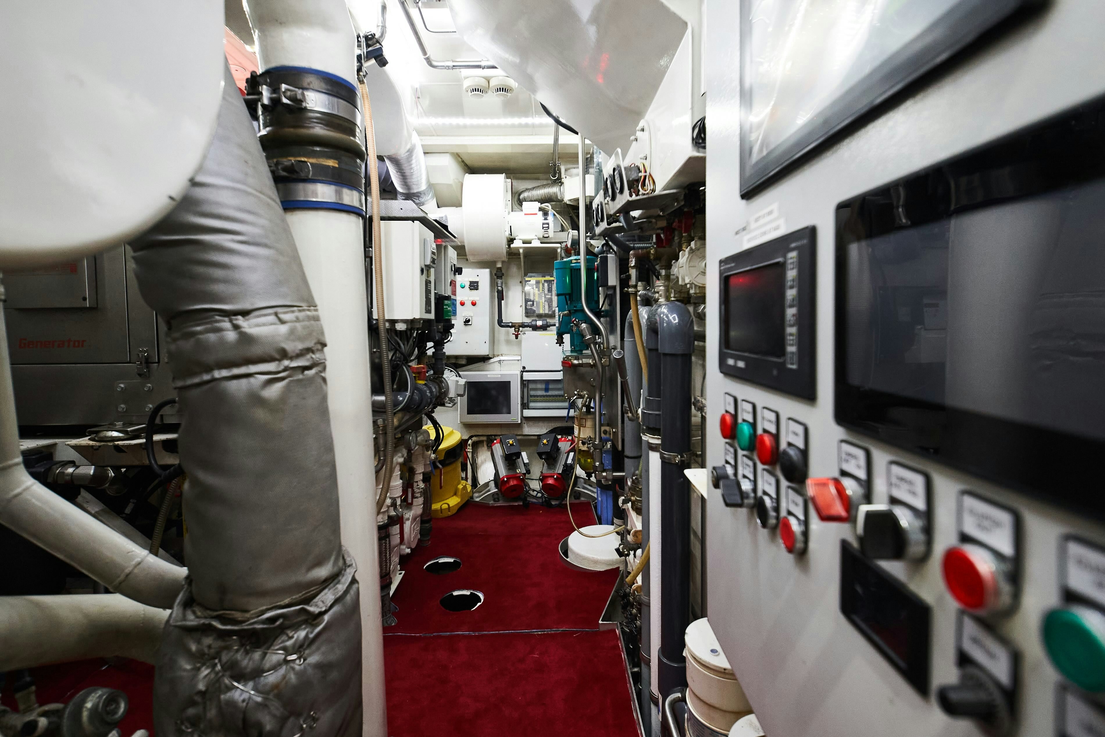 a room with a large machine aboard BLACK SAILS Yacht for Sale