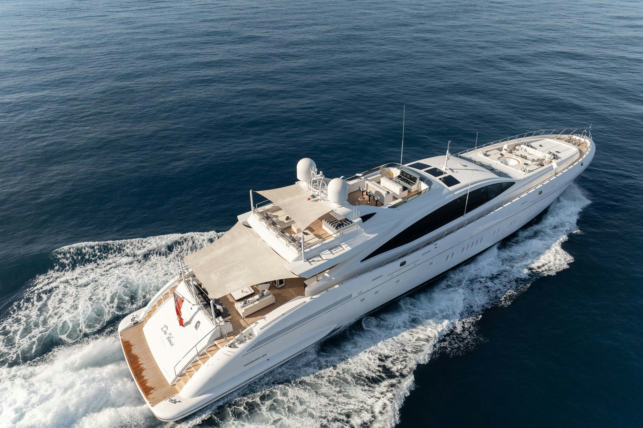 a ship on the water aboard DA VINCI Yacht for Charter