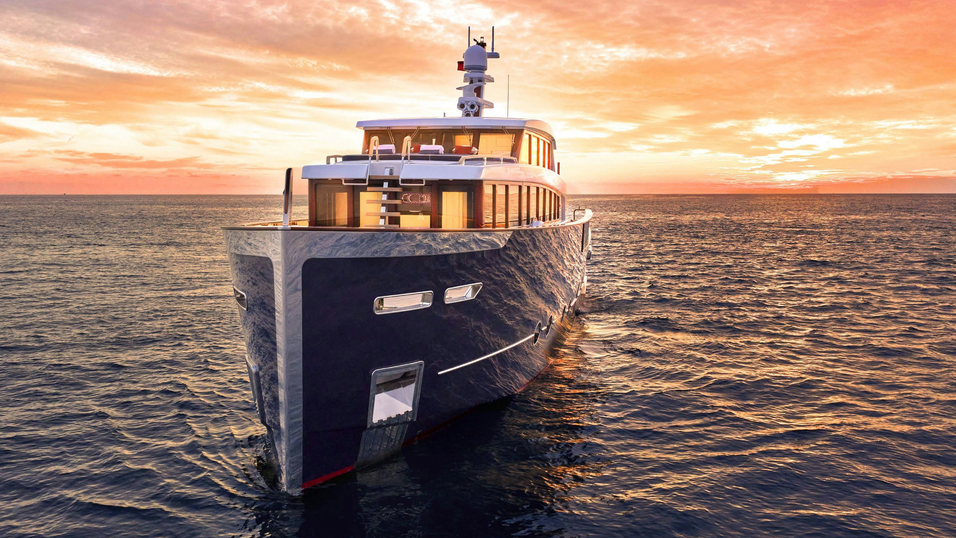 a boat in the water aboard PICCHIOTTI GENTLEMAN 24M Yacht for Sale