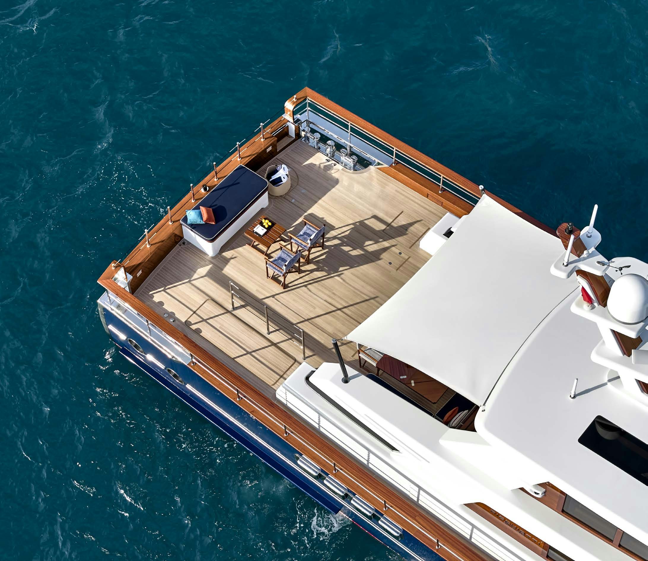 a large ship on the water aboard PICCHIOTTI GENTLEMAN 24M Yacht for Sale