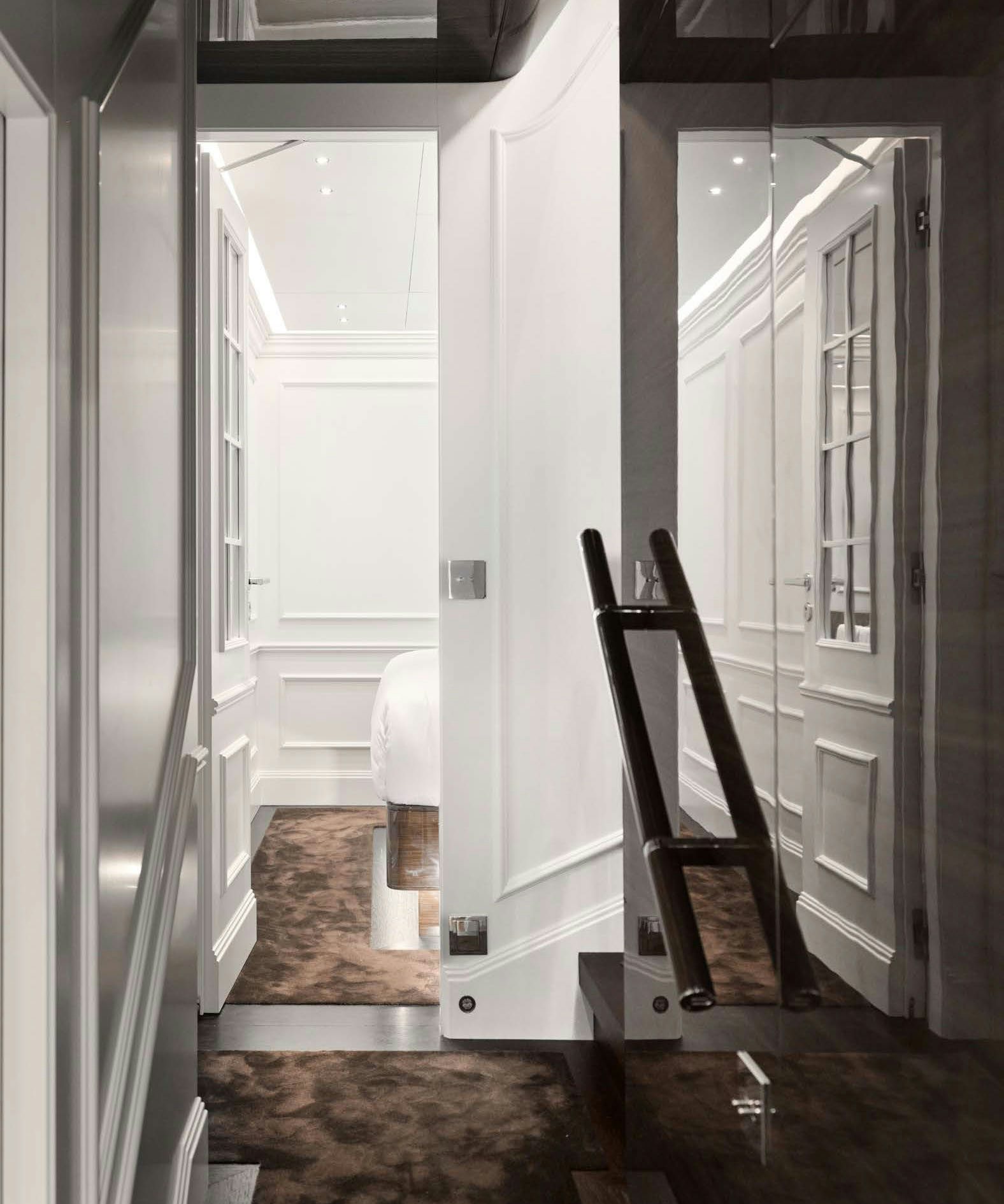 a ladder leaning against a wall aboard PICCHIOTTI GENTLEMAN 24M Yacht for Sale